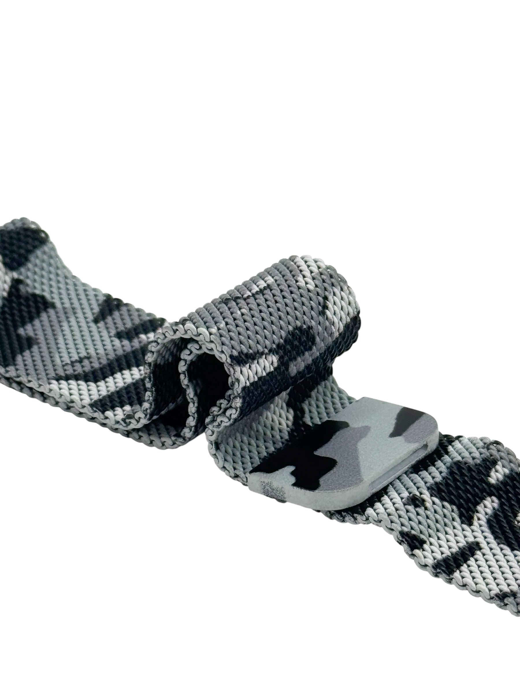 Correa para Apple Watch malla metalica con iman color Gris Militar