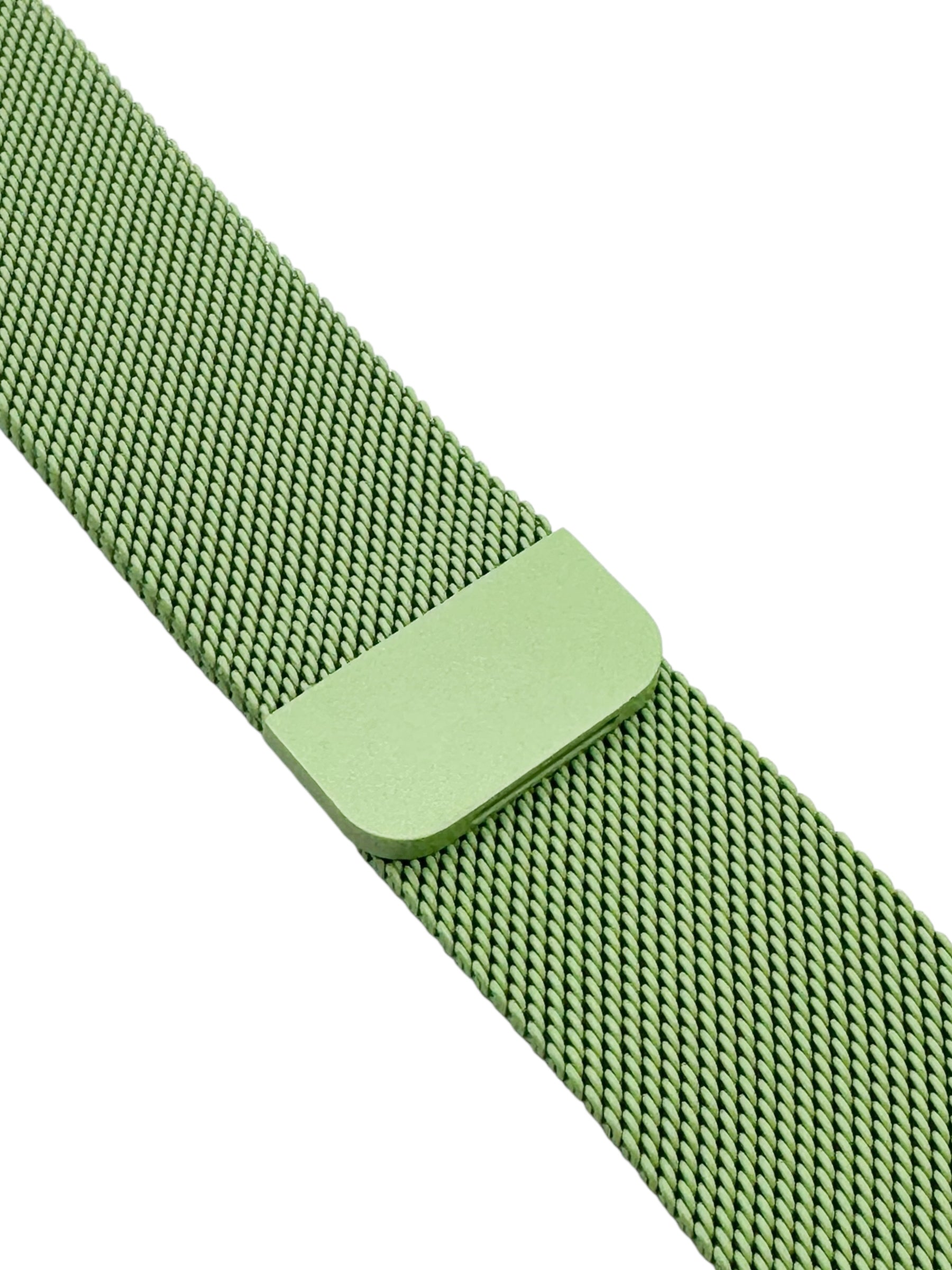 Correa para Apple Watch malla metalica con iman color Verde pistache