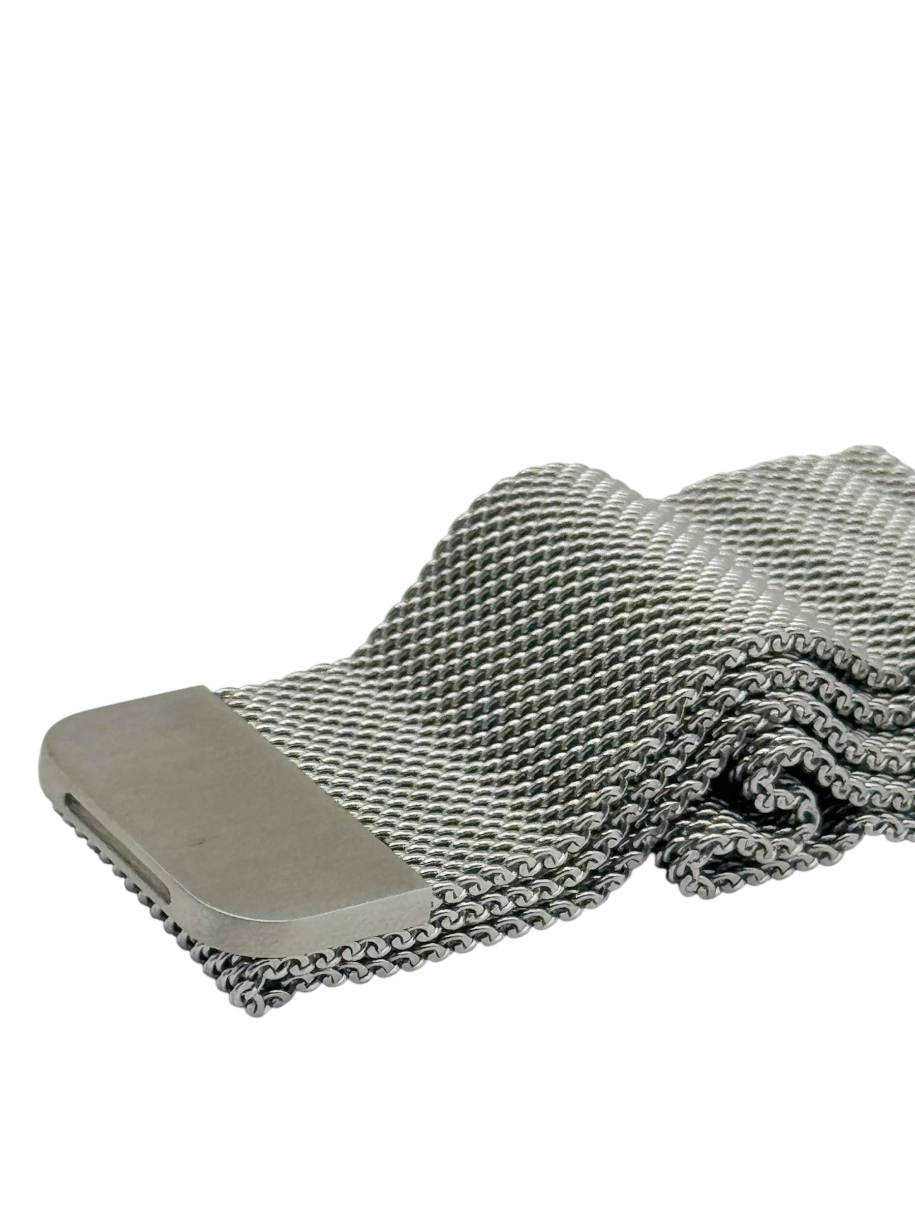 Correa para Apple Watch malla metalica con iman color Plata