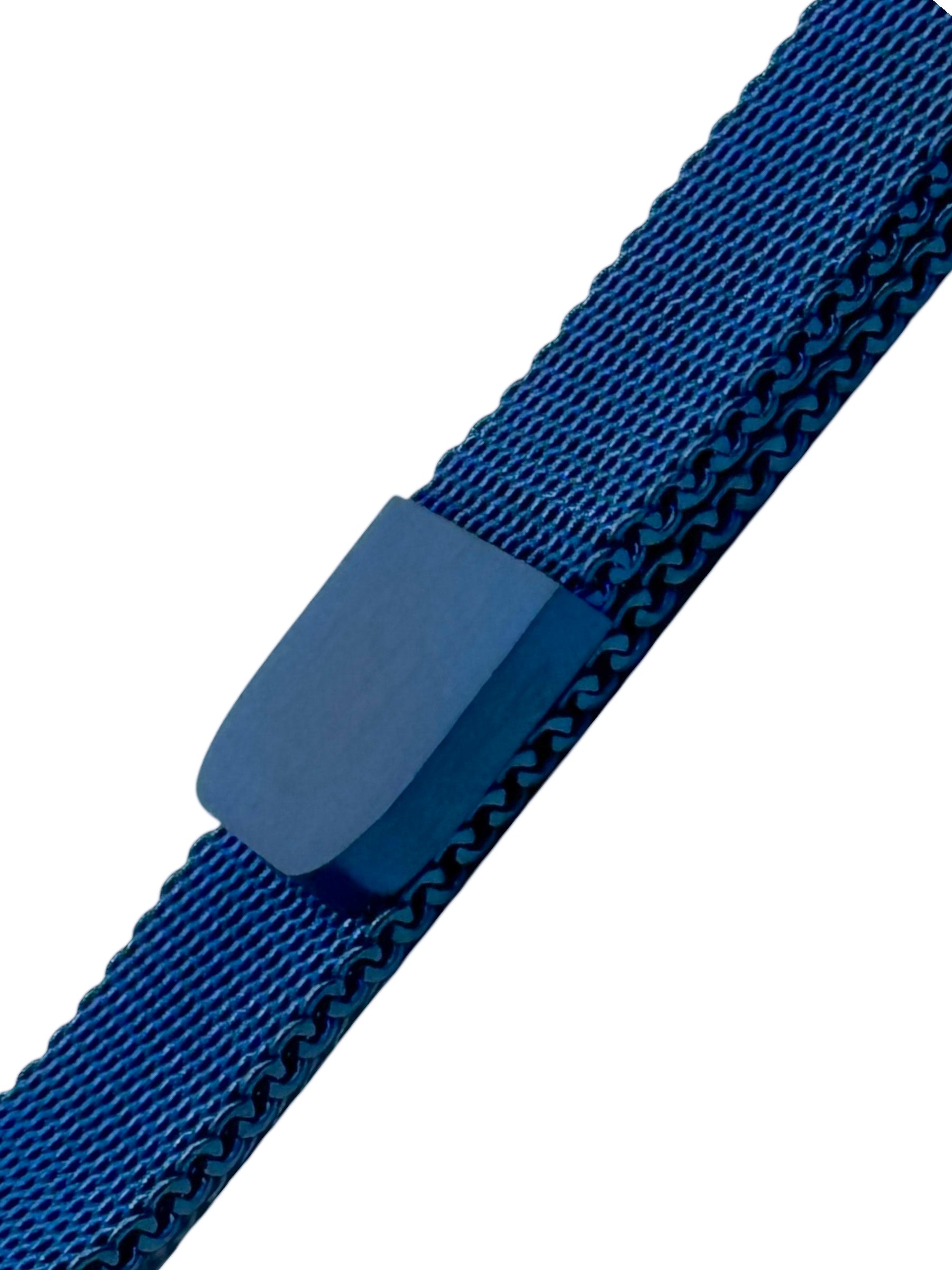 Correa para Apple Watch malla metalica con iman color Azul metalico