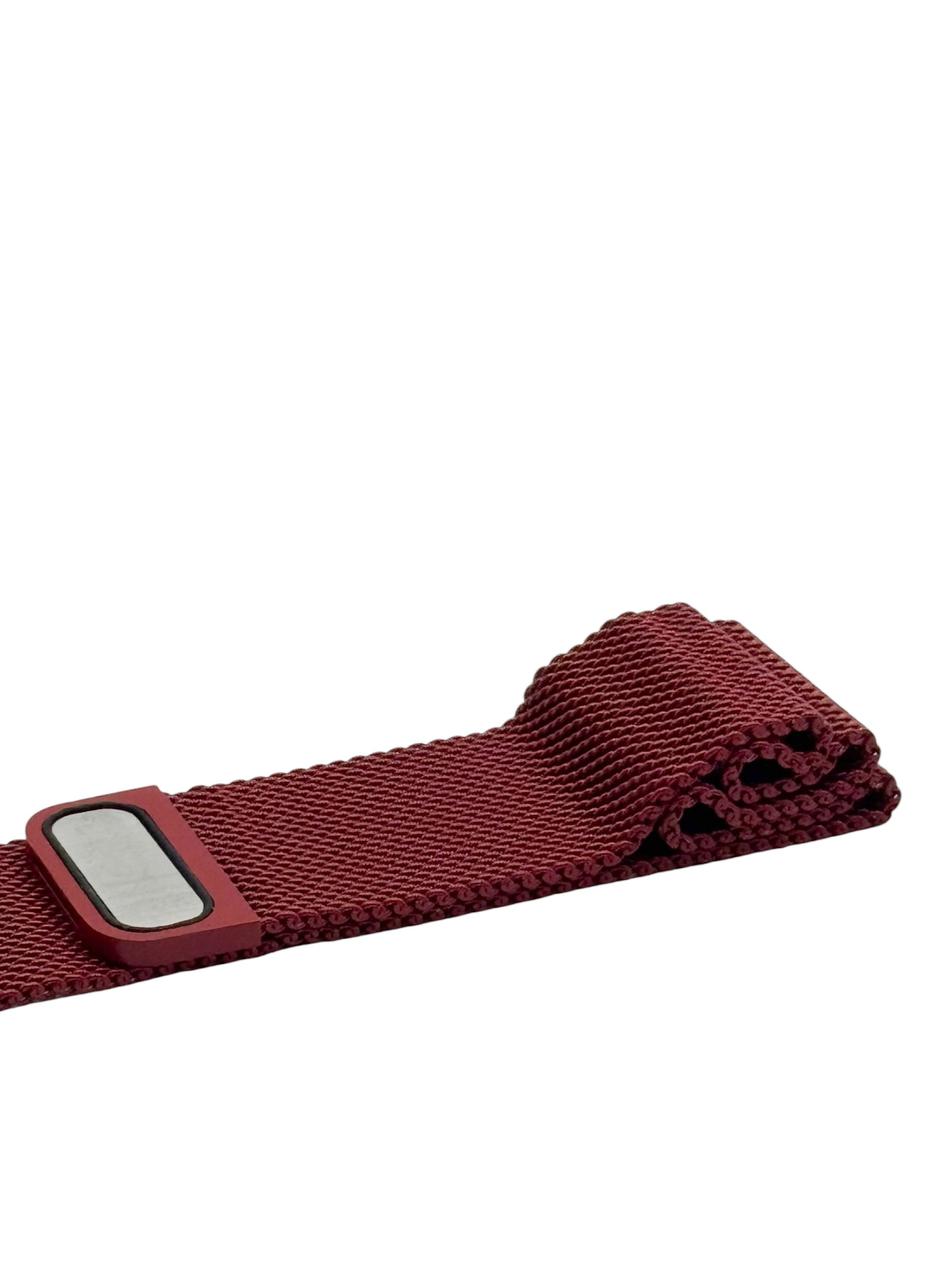 Correa para Apple Watch malla metalica con iman color Rojo