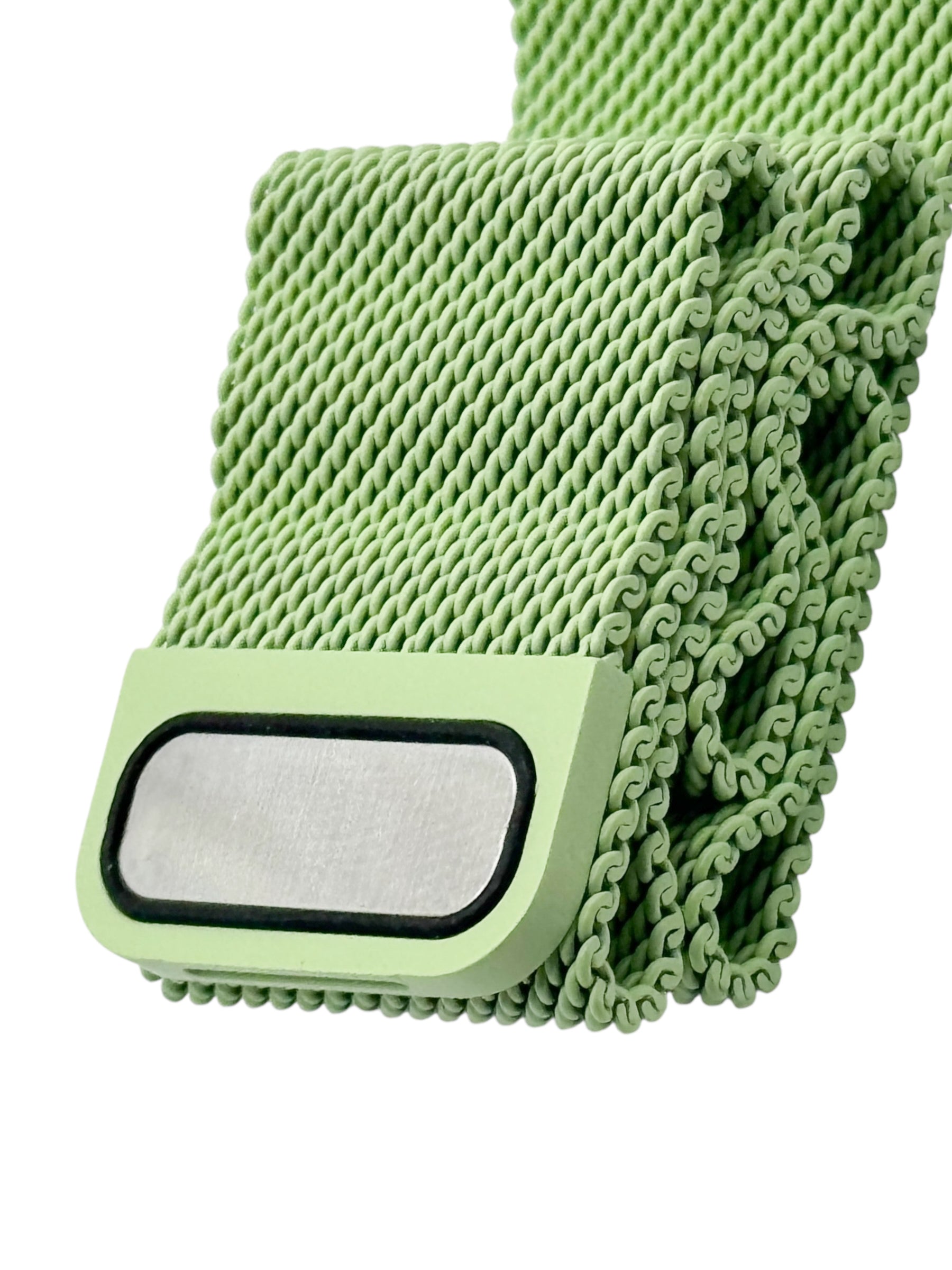 Correa para Apple Watch malla metalica con iman color Verde pistache