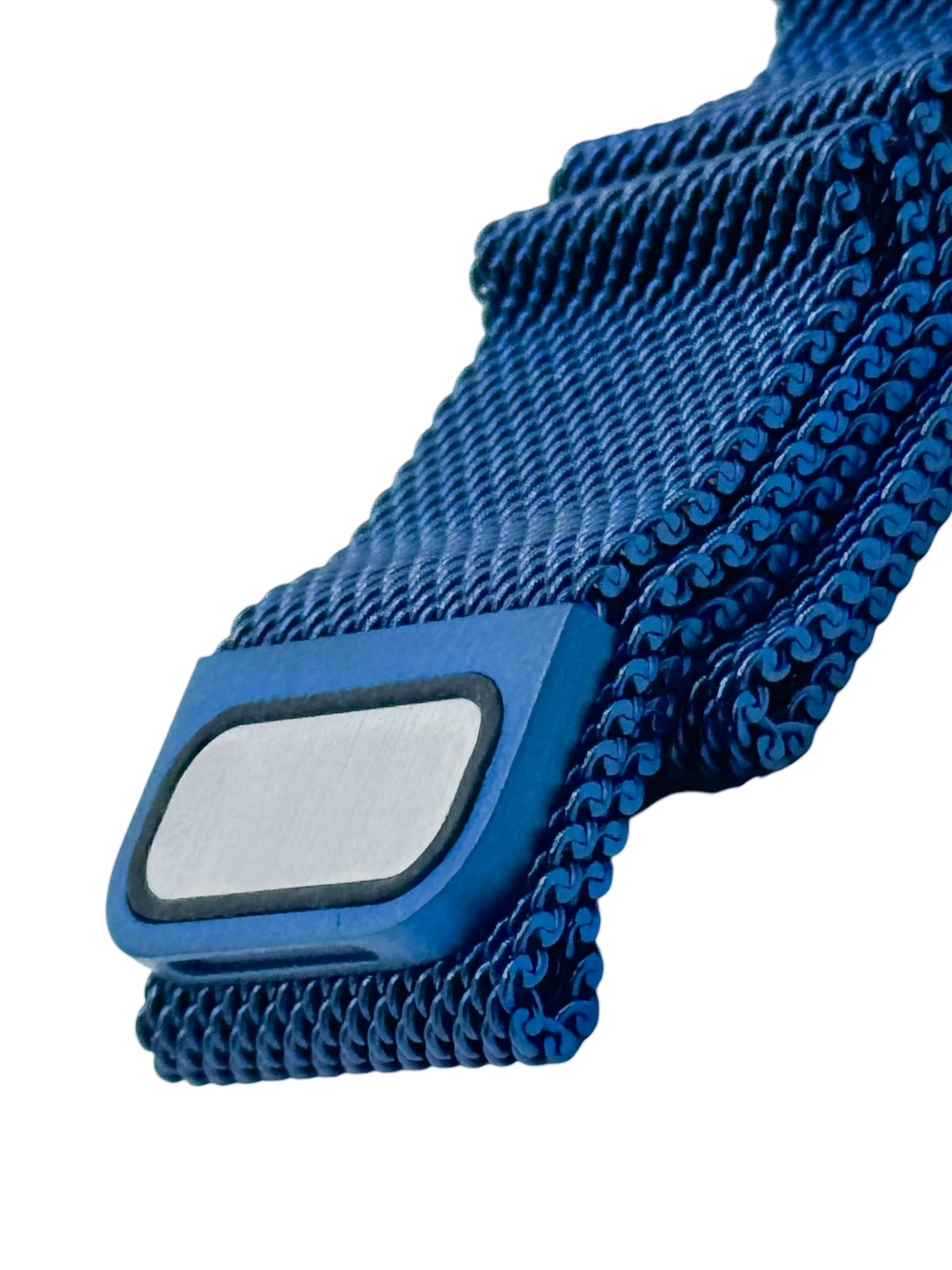 Correa para Apple Watch malla metalica con iman color Azul metalico