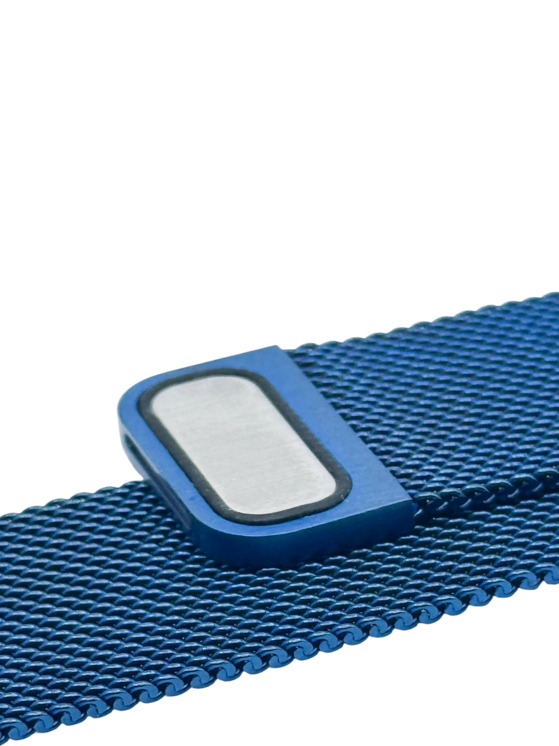 Correa para Apple Watch malla metalica con iman color Azul metalico