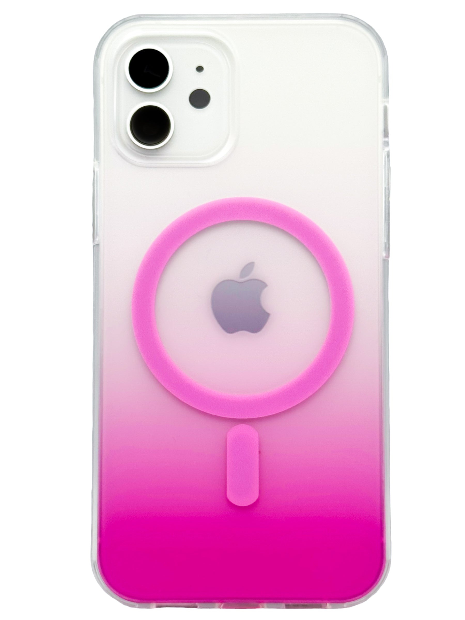 Funda Para iPhone 12 (6.1) Y 12 Pro (6.1) Rígida Con Magsafe Efecto Degradado rosa