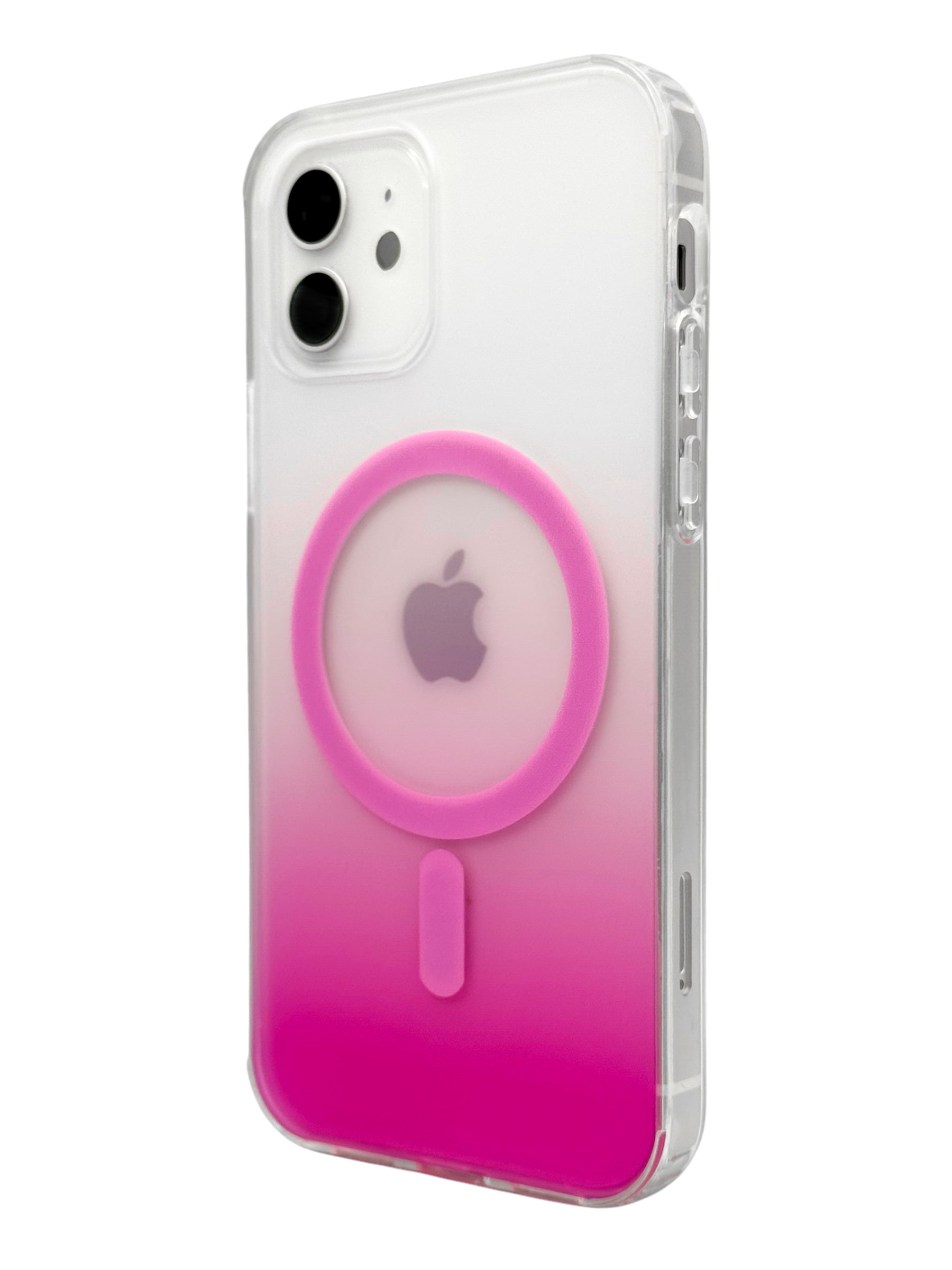 Funda Para iPhone 12 (6.1) Y 12 Pro (6.1) Rígida Con Magsafe Efecto Degradado rosa