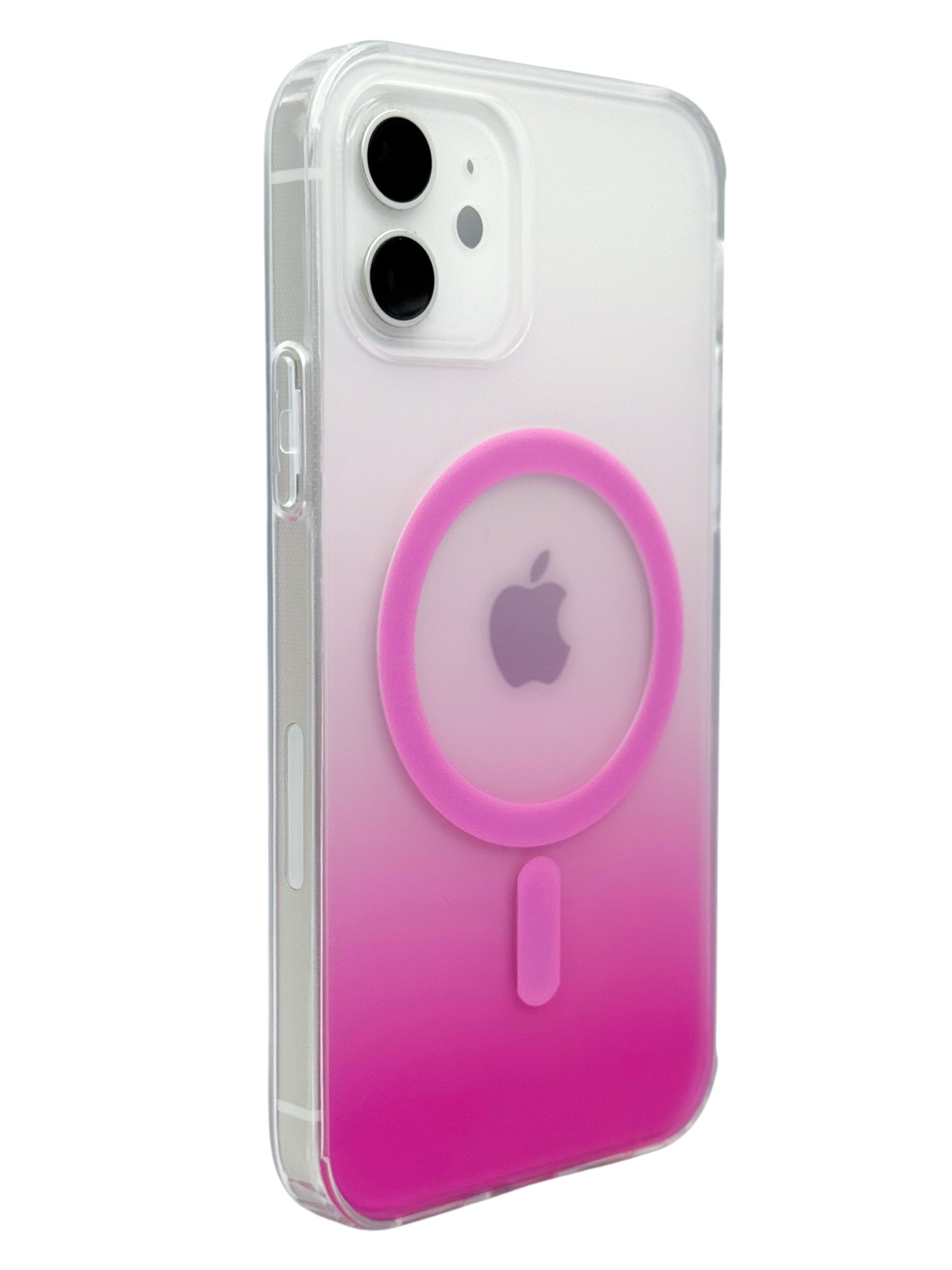 Funda Para iPhone 12 (6.1) Y 12 Pro (6.1) Rígida Con Magsafe Efecto Degradado rosa