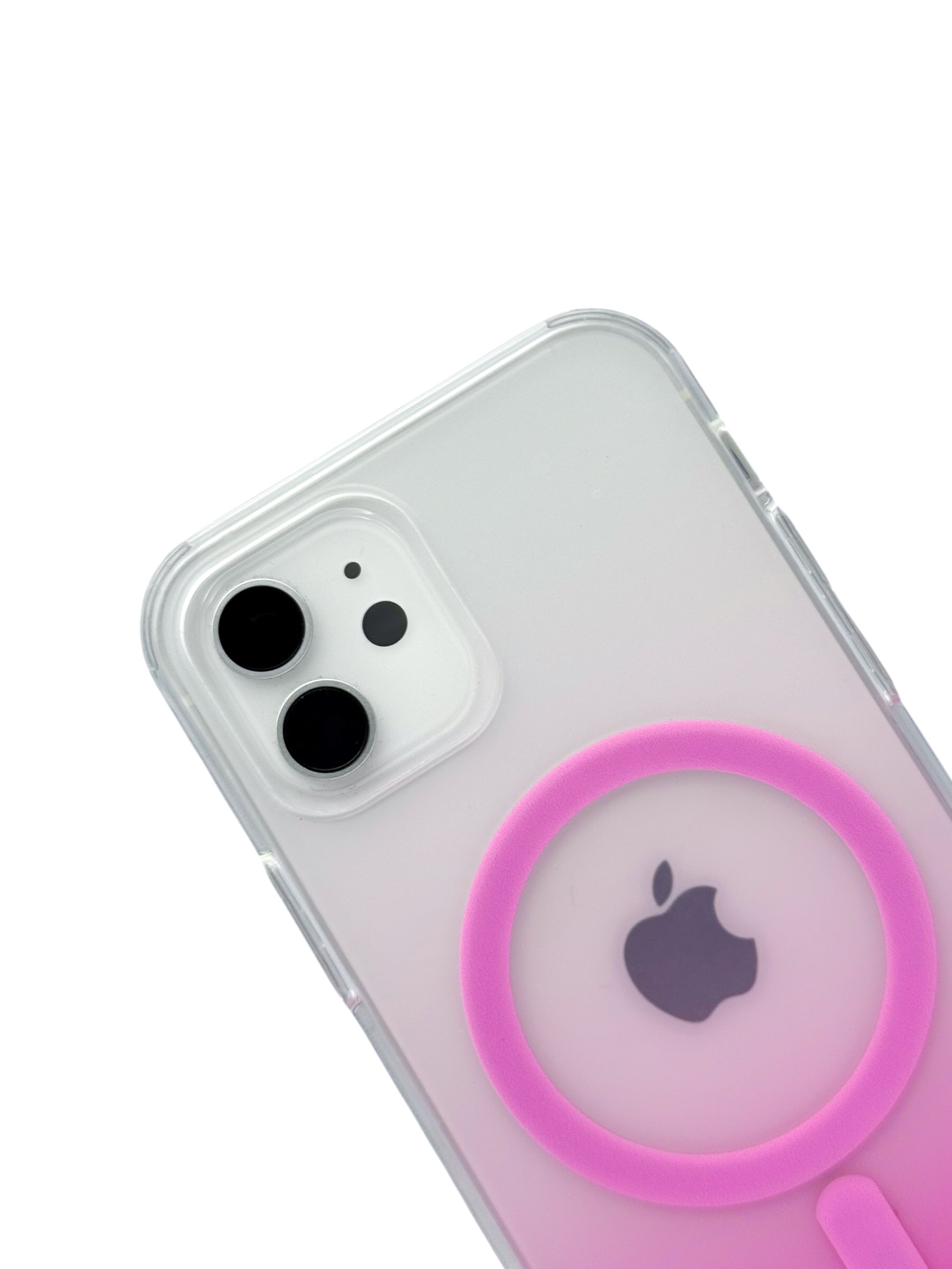 Funda Para iPhone 12 (6.1) Y 12 Pro (6.1) Rígida Con Magsafe Efecto Degradado rosa