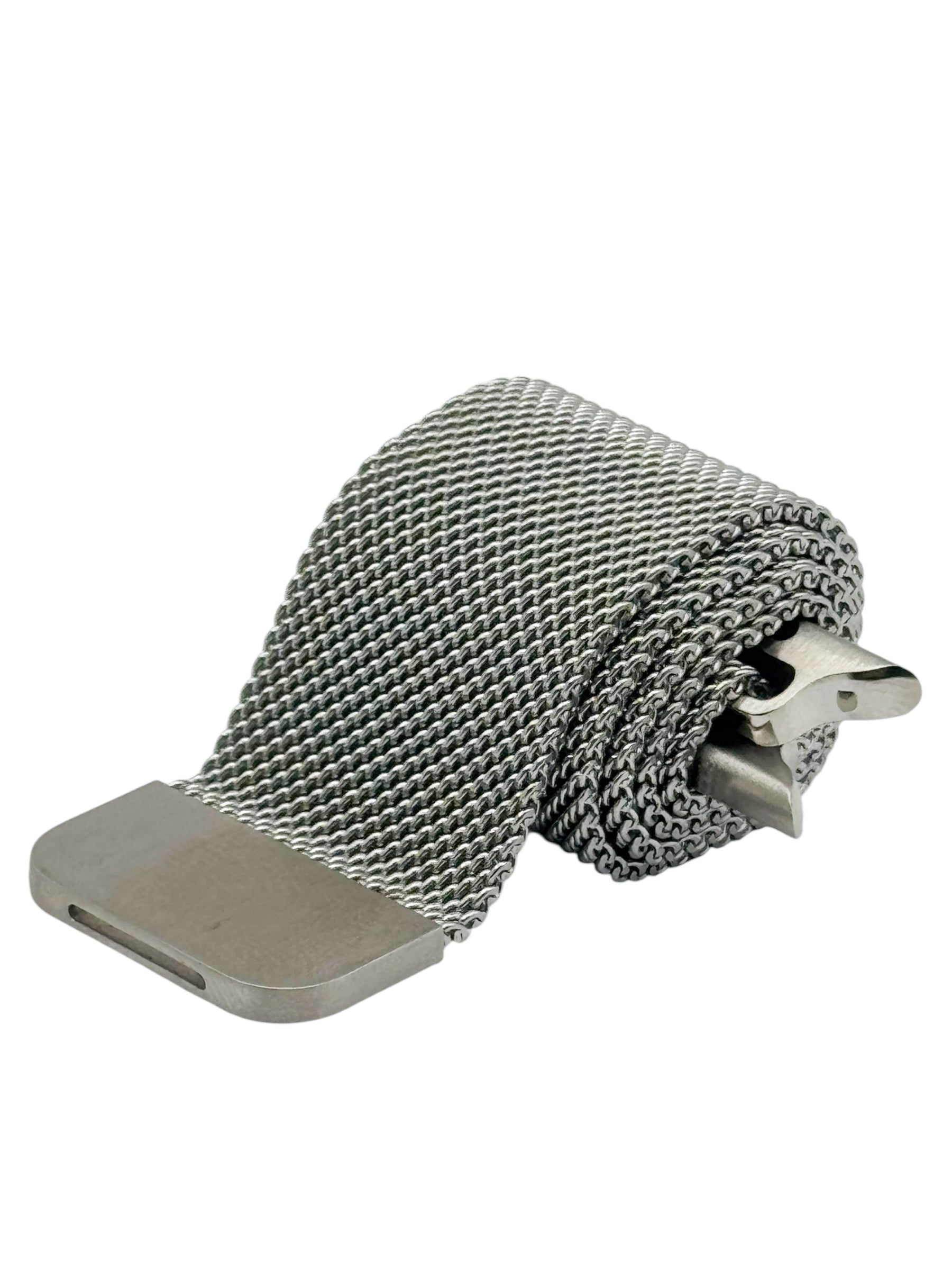 Correa para Apple Watch malla metalica con iman color Plata