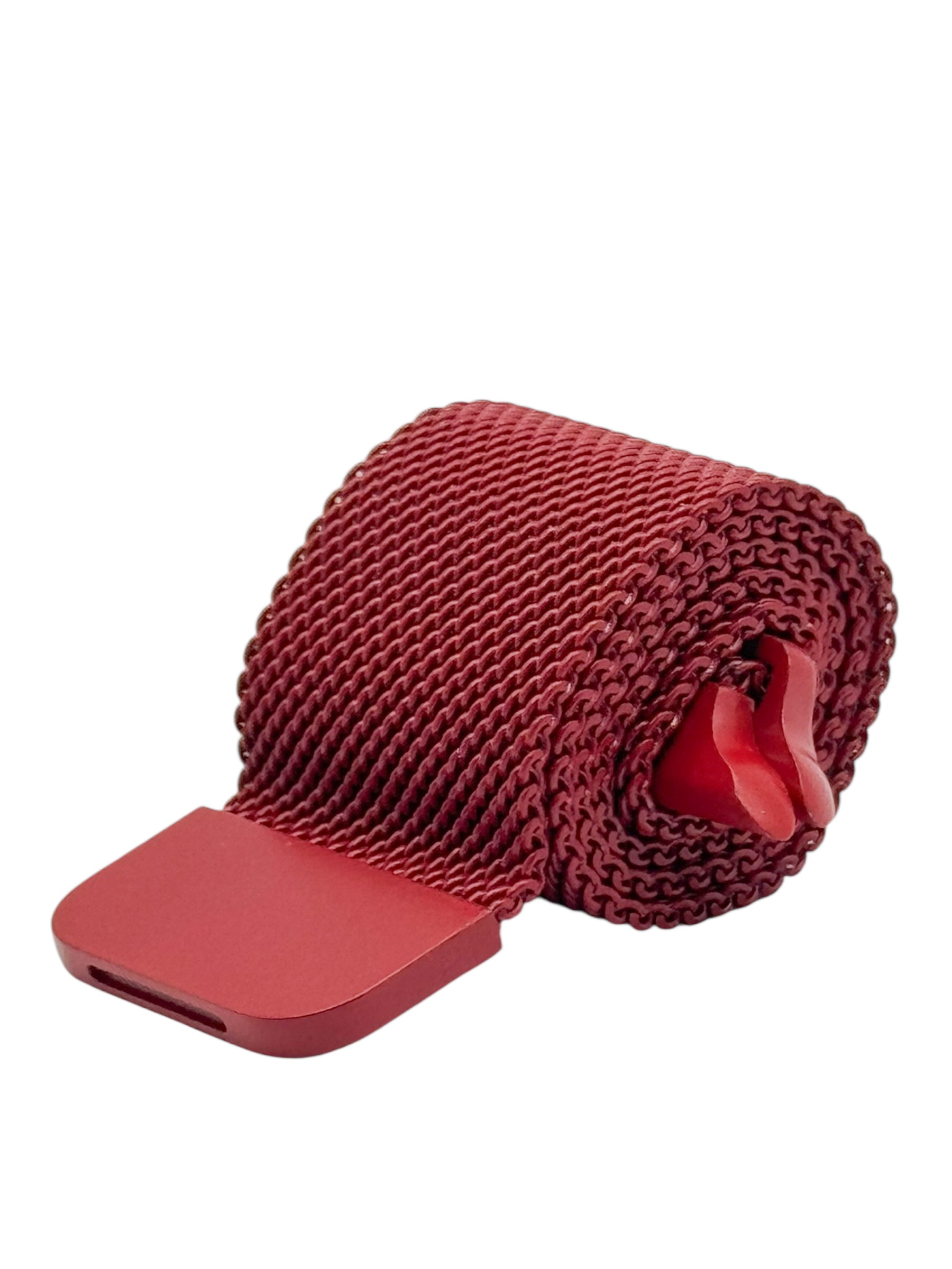 Correa para Apple Watch malla metalica con iman color Rojo