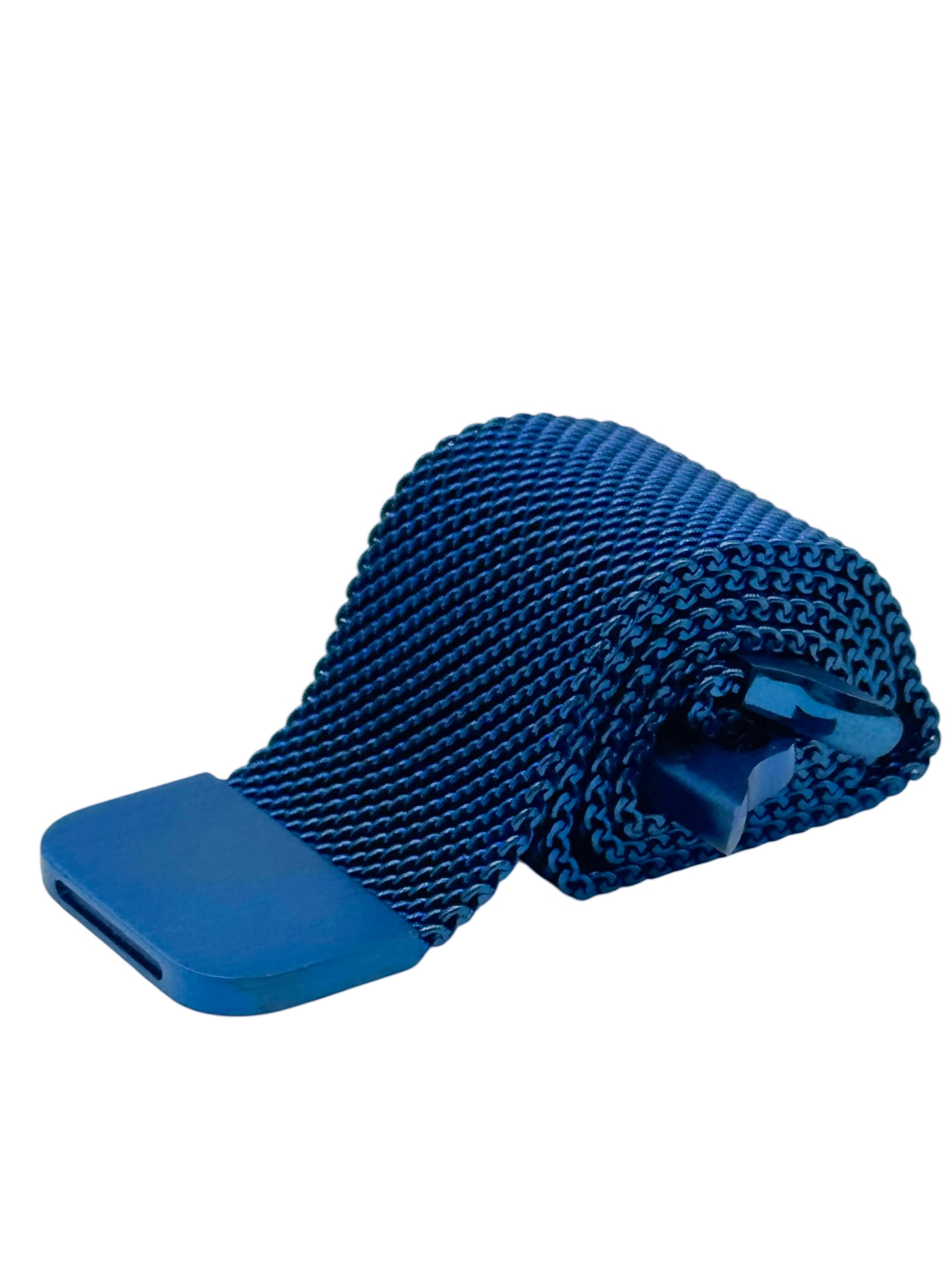 Correa para Apple Watch malla metalica con iman color Azul metalico