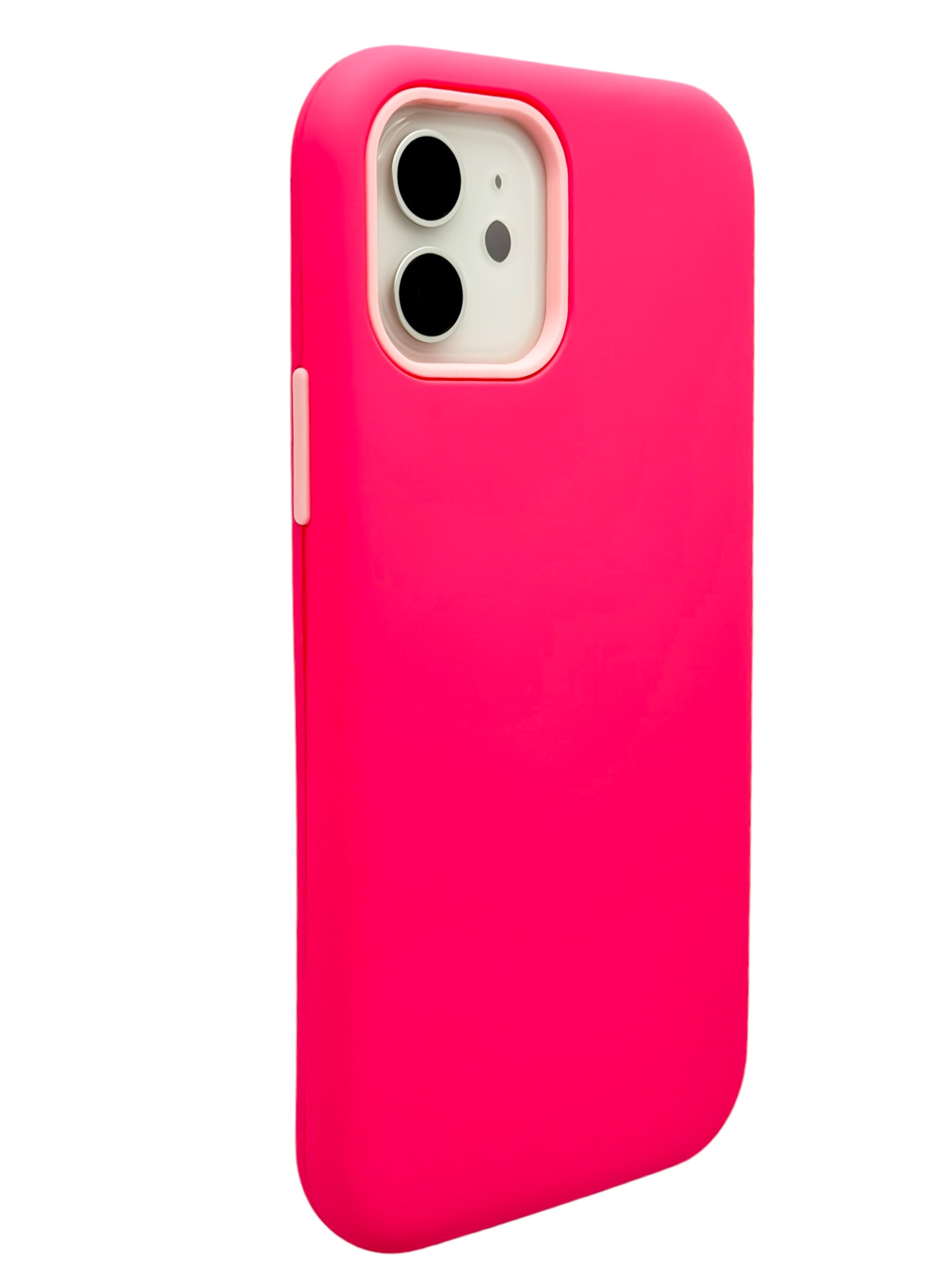 Funda Para iPhone 12 (6.1) Y 12 Pro (6.1) con marco frontal desarmable color rosa