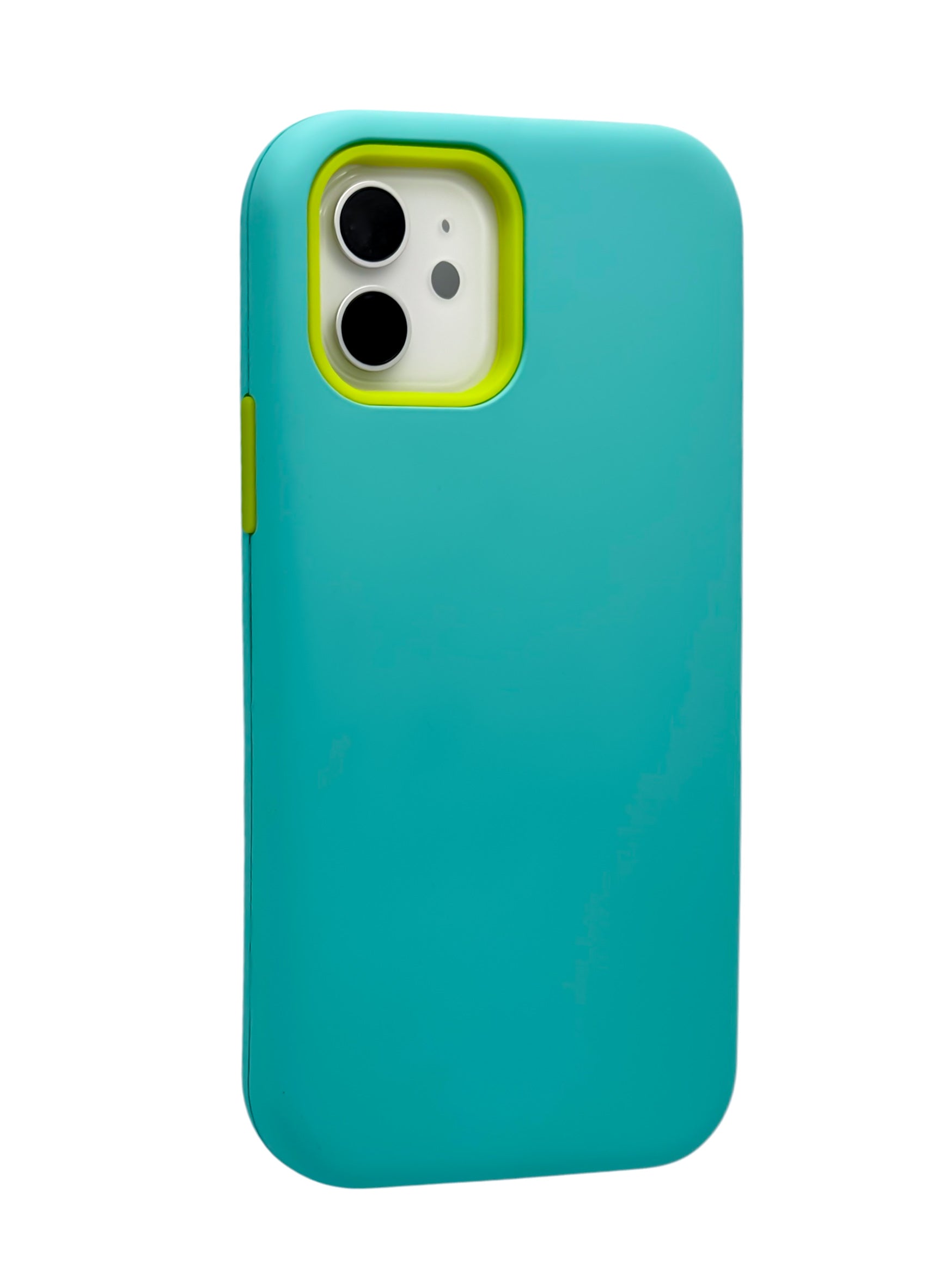 Funda Para iPhone 12 (6.1) Y 12 Pro (6.1) con marco frontal desarmable color Azul turquesa