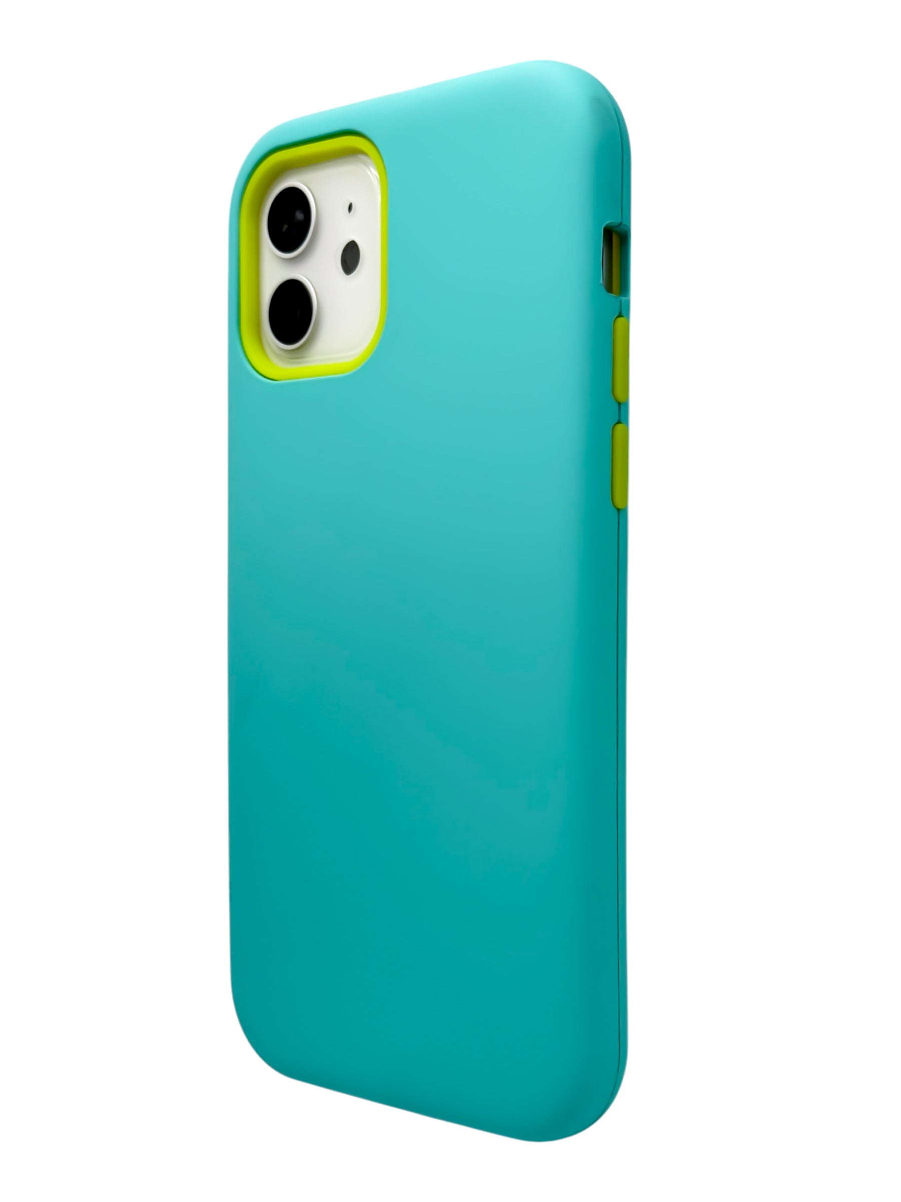 Funda Para iPhone 12 (6.1) Y 12 Pro (6.1) con marco frontal desarmable color Azul turquesa