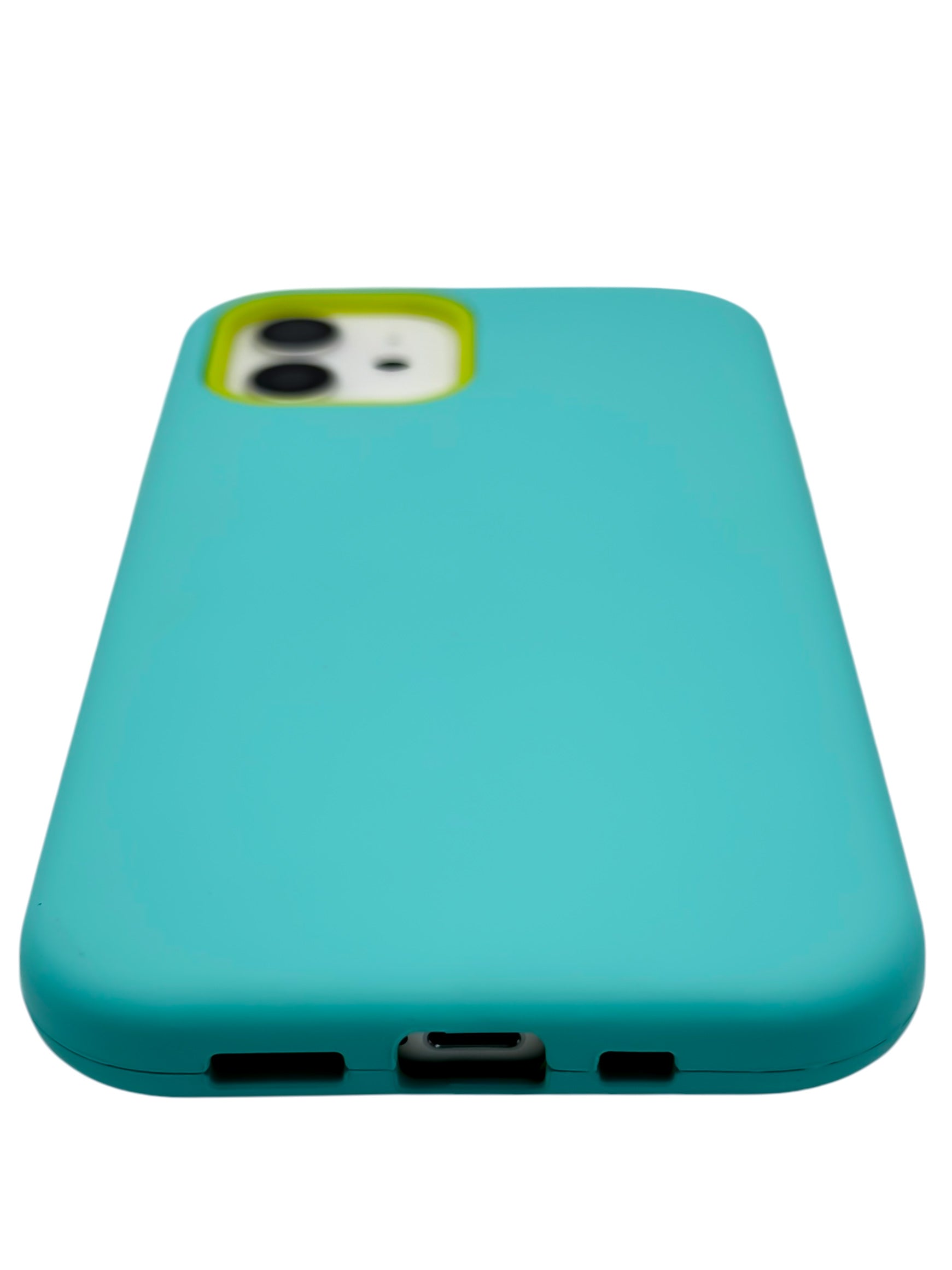 Funda Para iPhone 12 (6.1) Y 12 Pro (6.1) con marco frontal desarmable color Azul turquesa