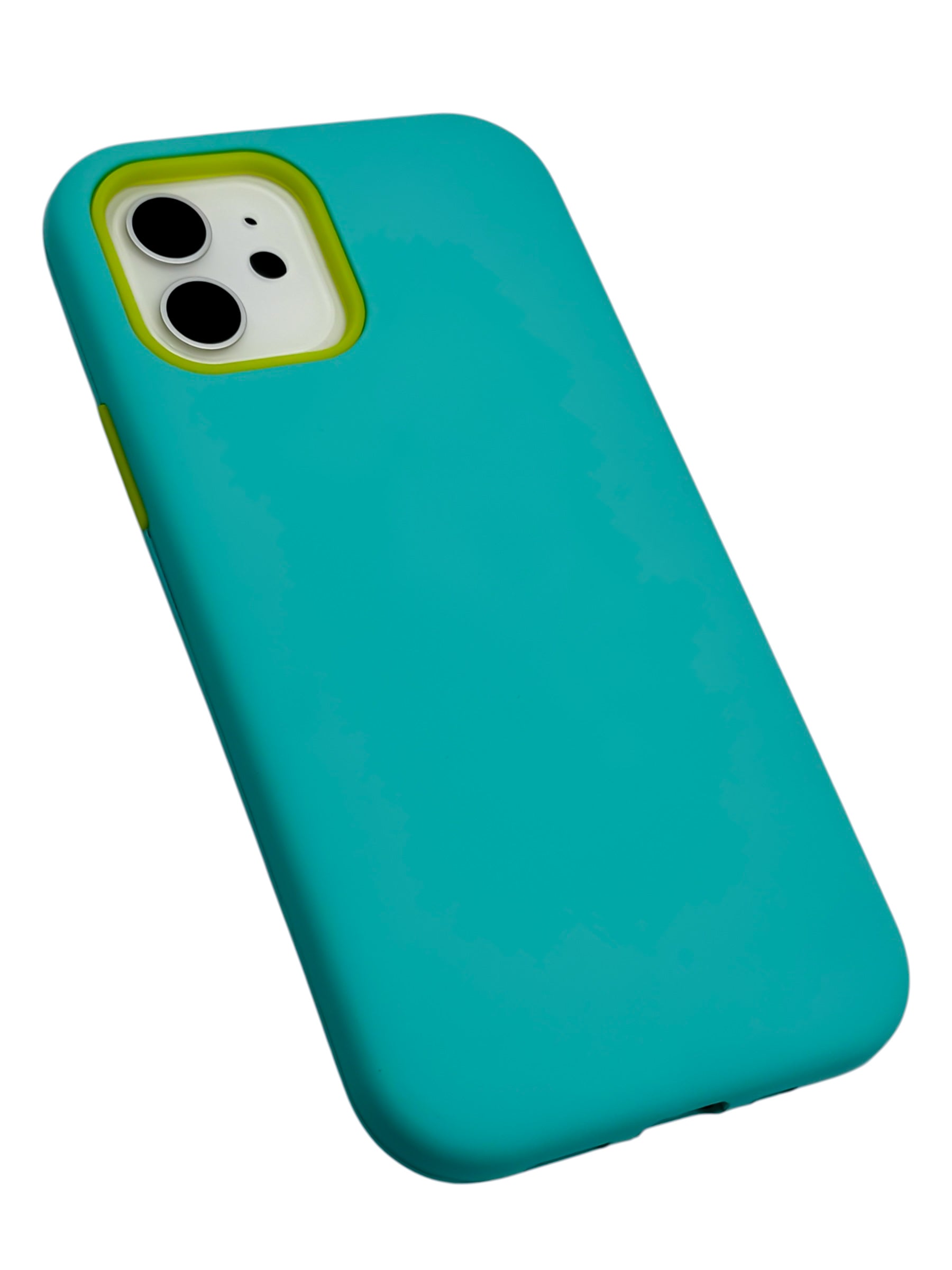 Funda Para iPhone 12 (6.1) Y 12 Pro (6.1) con marco frontal desarmable color Azul turquesa