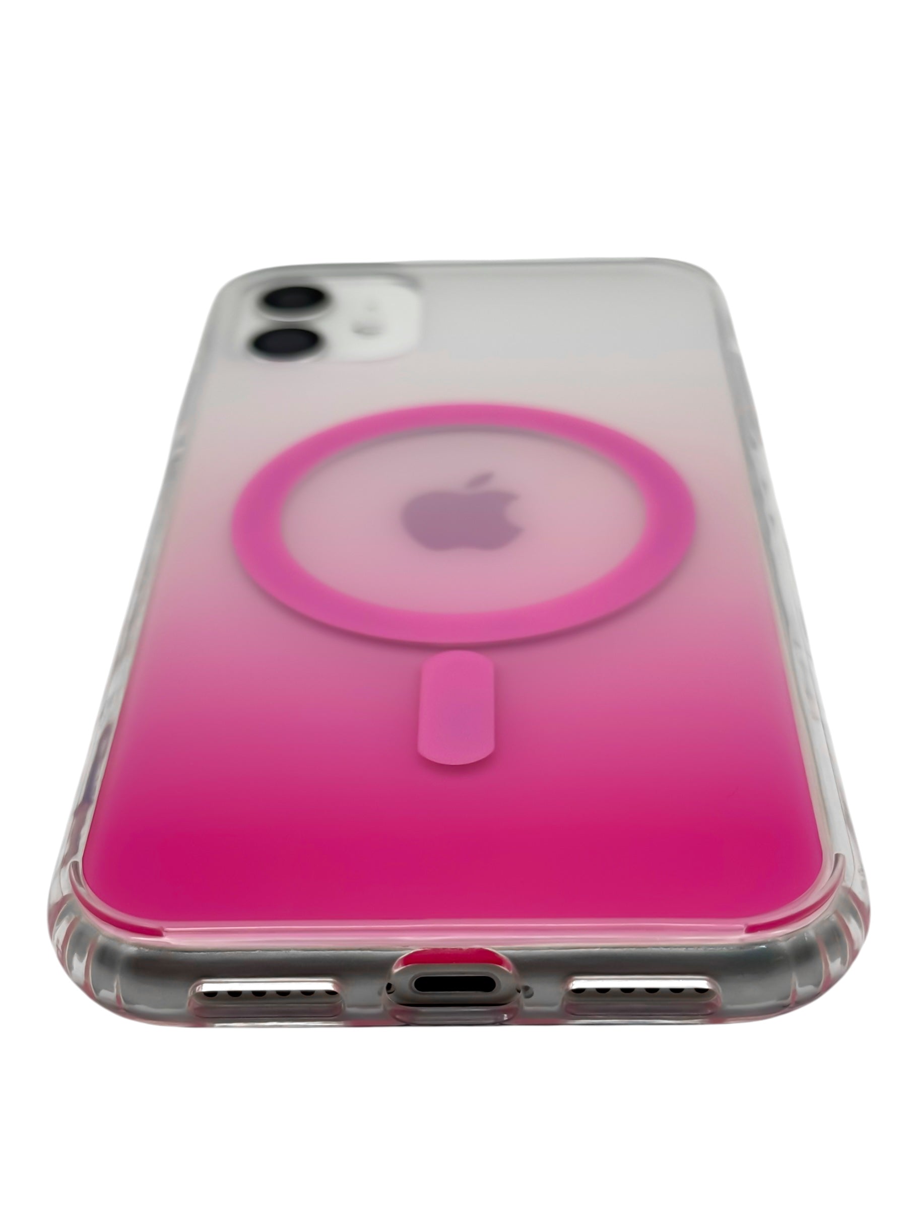 Funda Para iPhone 11 normal (6.1) Rígida Con Magsafe Efecto Degradado rosa