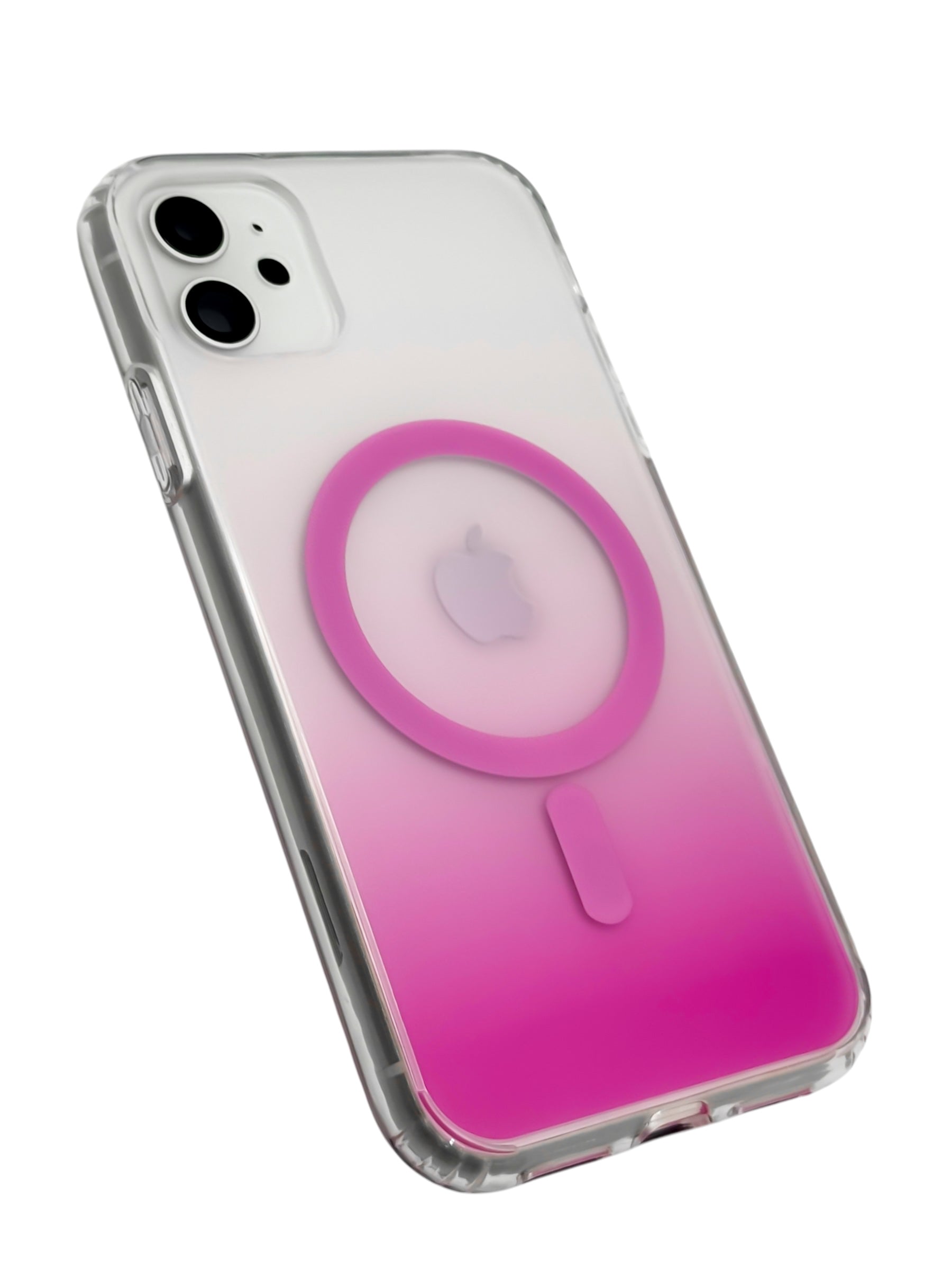 Funda Para iPhone 11 normal (6.1) Rígida Con Magsafe Efecto Degradado rosa