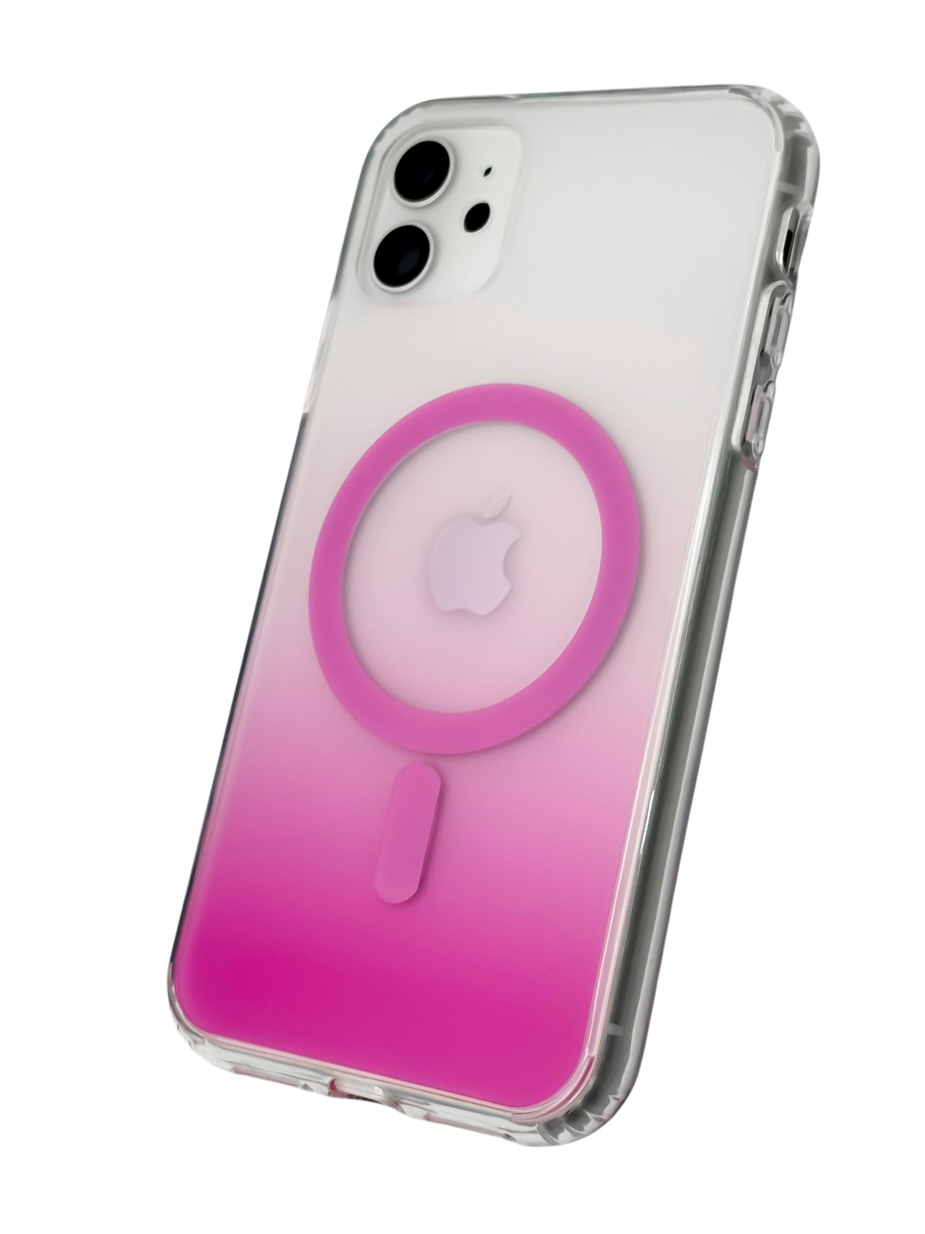 Funda Para iPhone 11 normal (6.1) Rígida Con Magsafe Efecto Degradado rosa