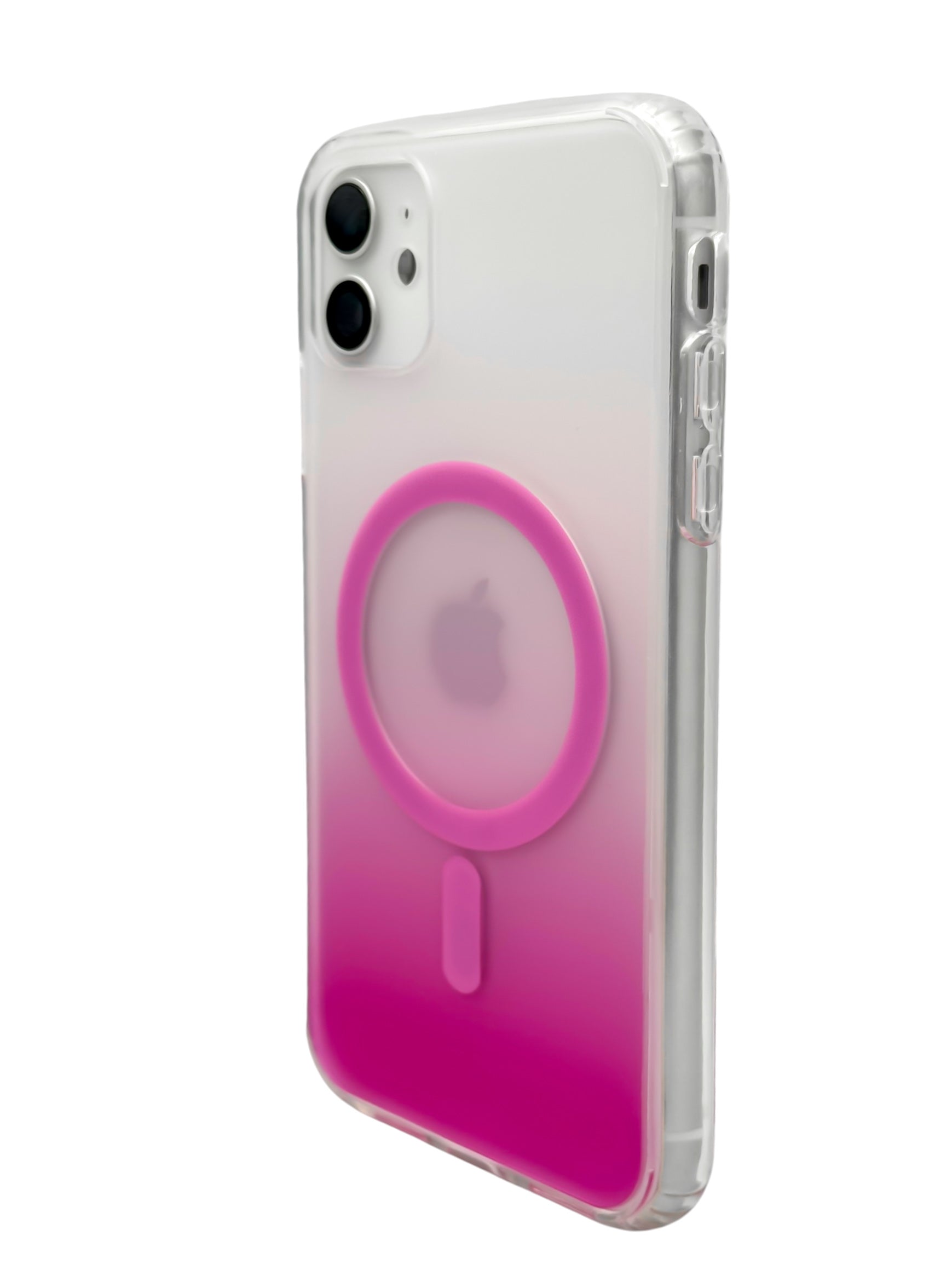 Funda Para iPhone 11 normal (6.1) Rígida Con Magsafe Efecto Degradado rosa