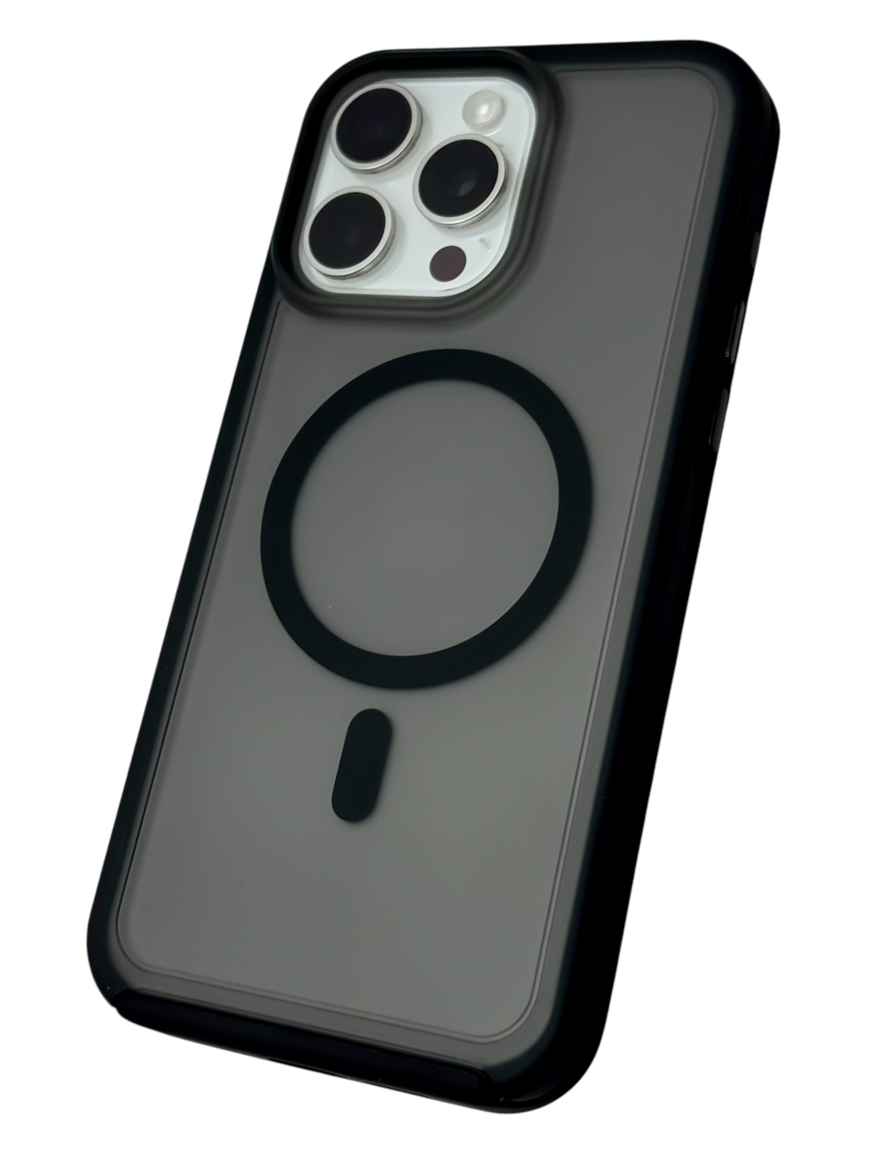 Funda Para iPhone 15 PRO normal Rigida Compatible Con Magsafe Color Negro