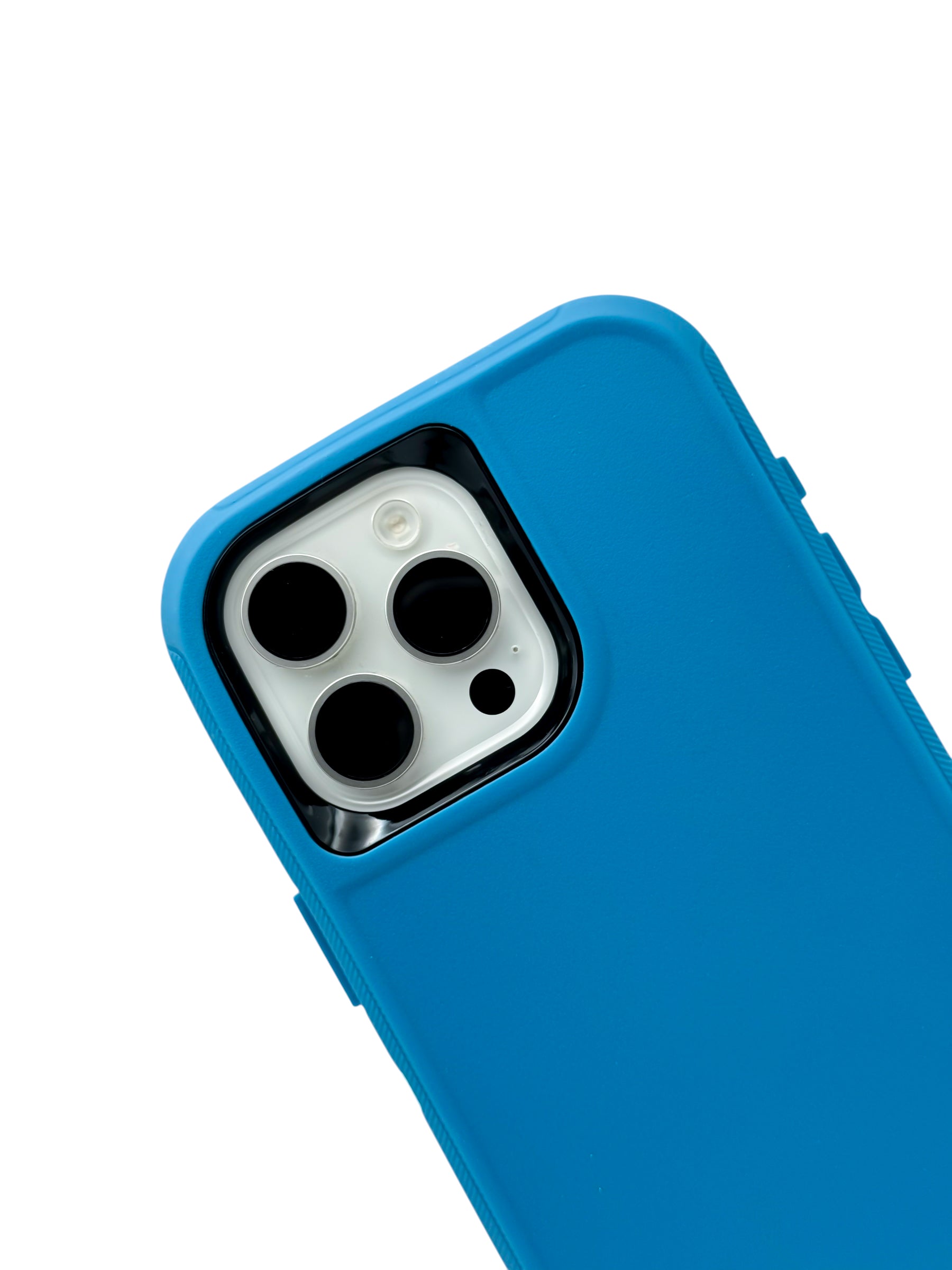 Funda para iPhone 15 pro max uso rudo extremo 3 en 1 color azul