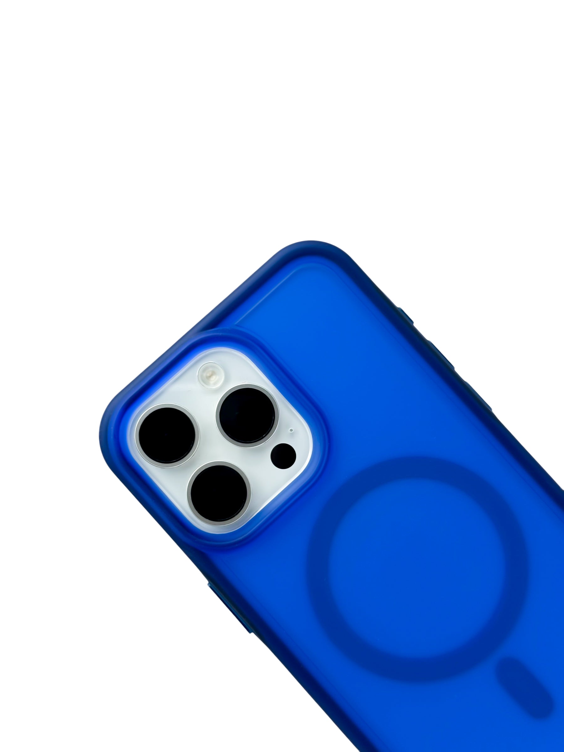Funda Para iPhone 15 pro max Rigida Compatible Con Magsafe Color Azul