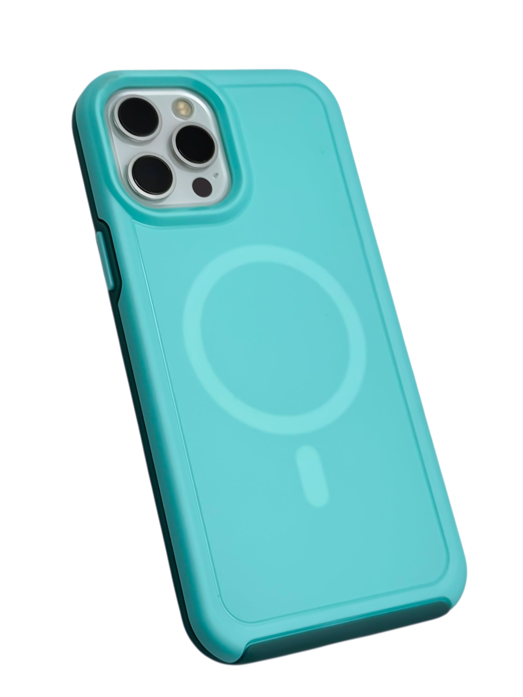 Funda para iPhone 12 PRO MAX (6.7) Rigida con aro magsafe Menta