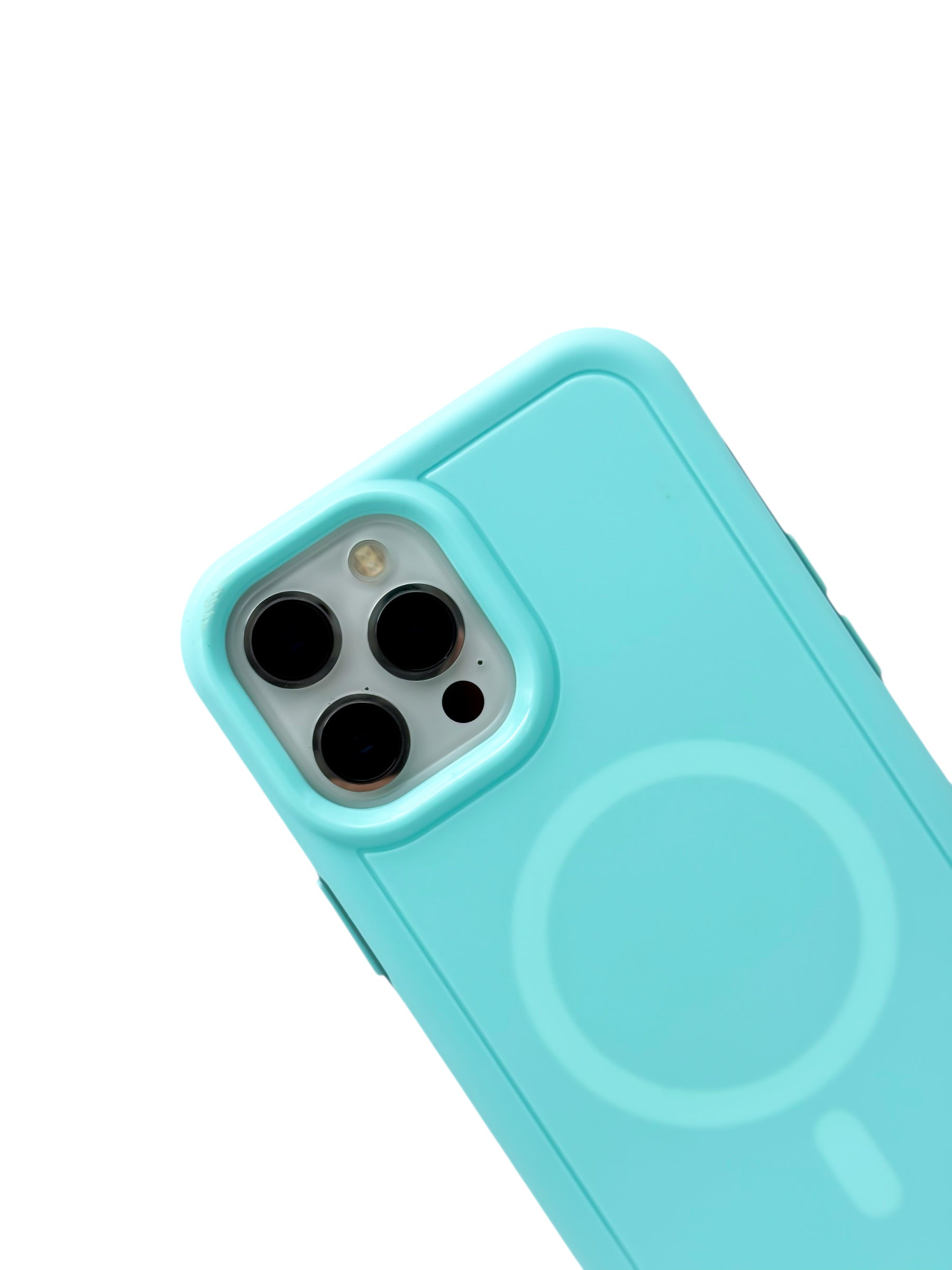 Funda para iPhone 12 PRO MAX (6.7) Rigida con aro magsafe Menta
