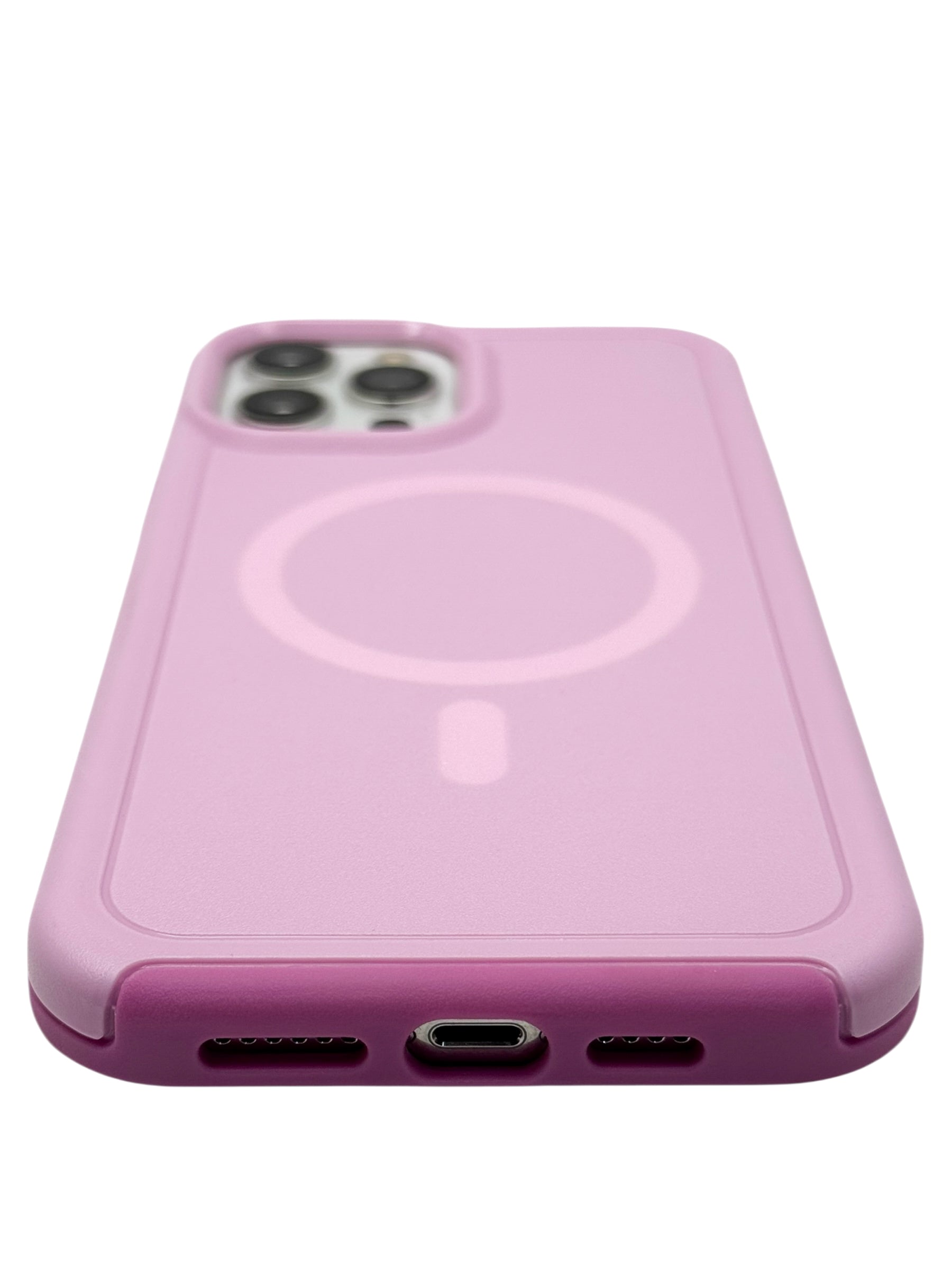 Funda para iPhone 12 PRO MAX (6.7) Rigida con aro magsafe Lila