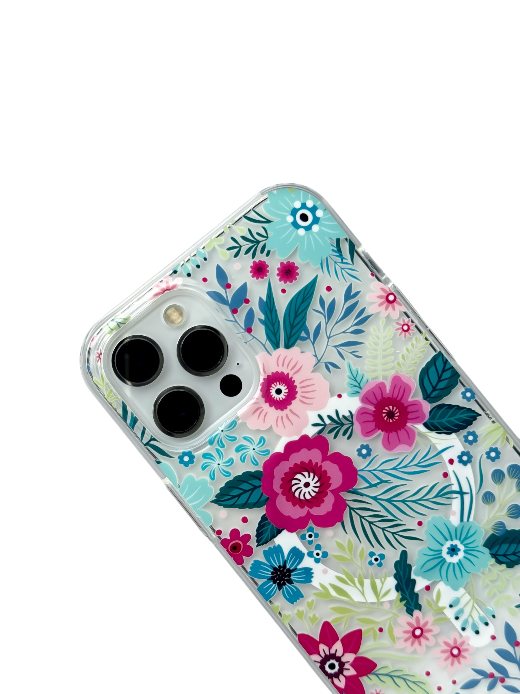 Funda para iPhone 12 PRO MAX (6.7) con Magsafe diseño Flores de colores