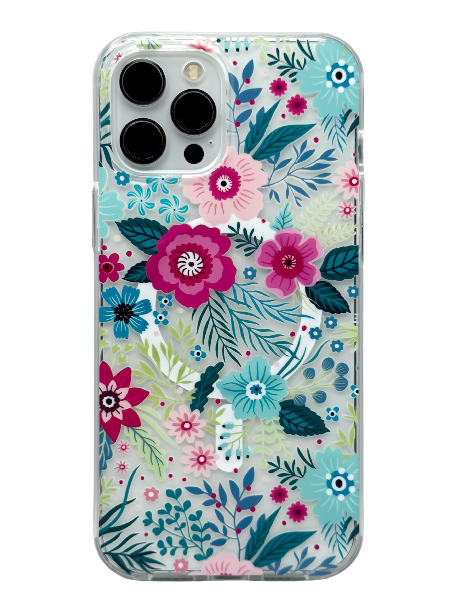 Funda para iPhone 12 PRO MAX (6.7) con Magsafe diseño Flores de colores