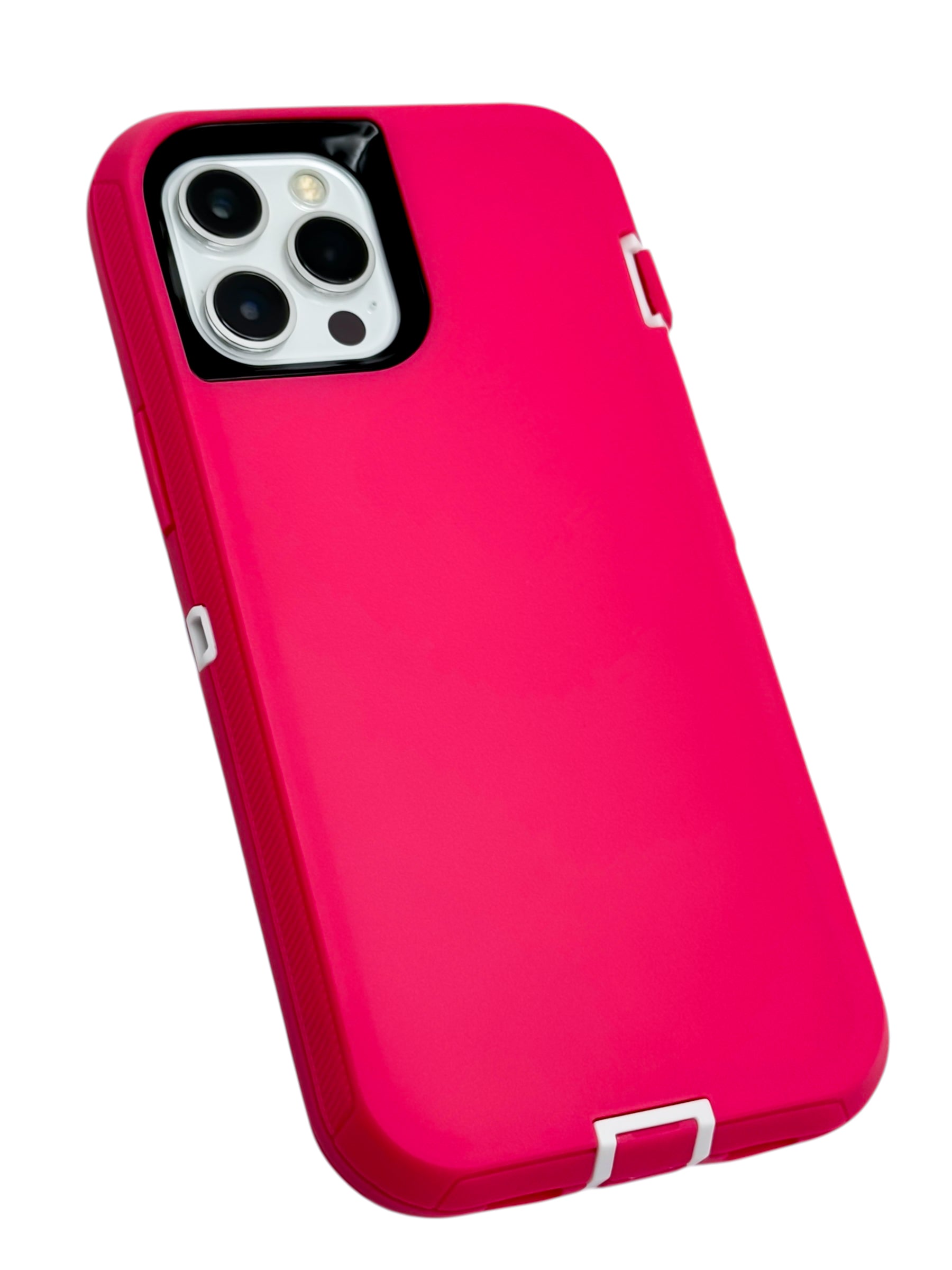 Funda para iPhone 12 PRO MAX (6.7) uso rudo extremo 3 en 1 color rosa