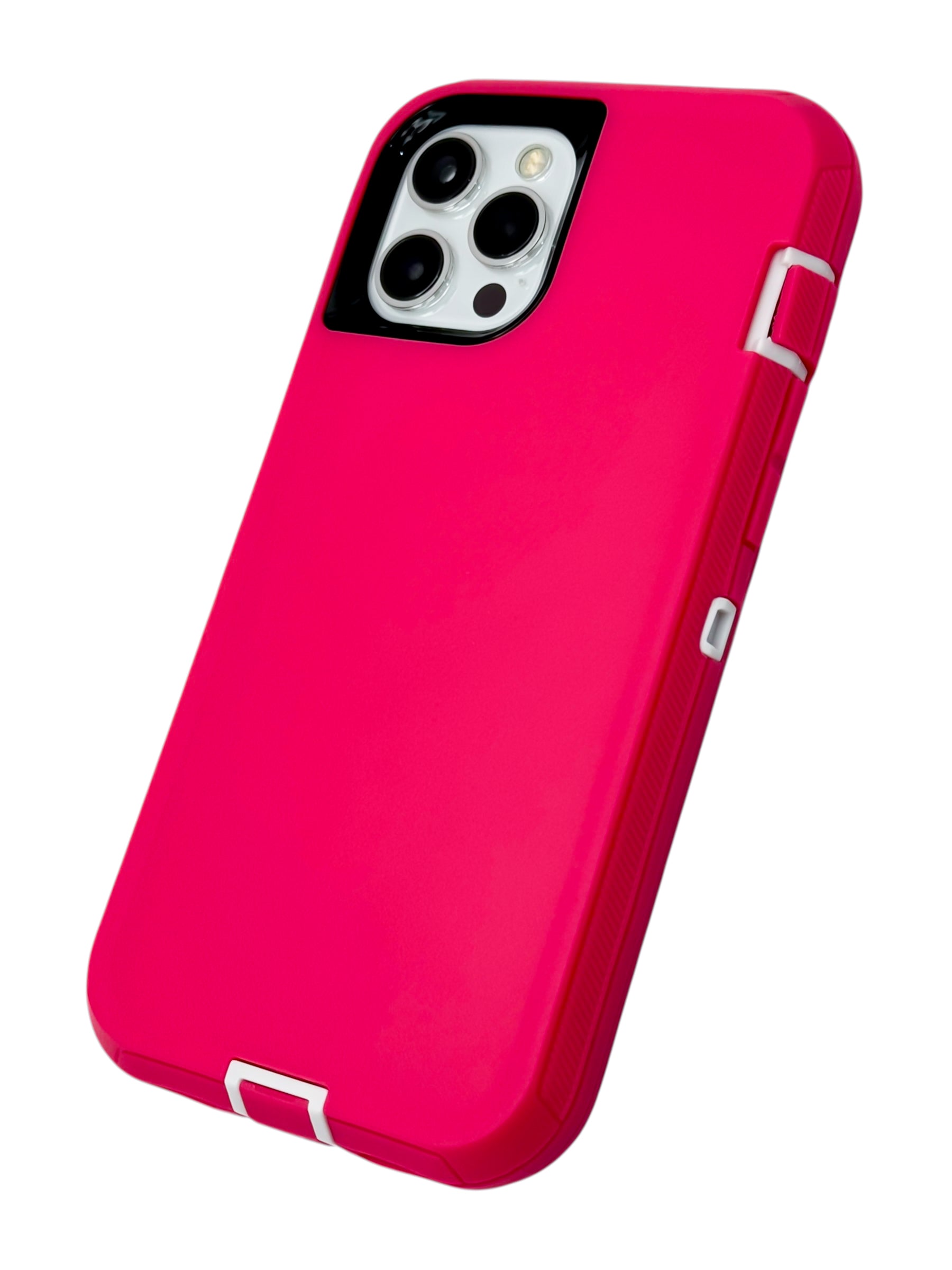 Funda para iPhone 12 PRO MAX (6.7) uso rudo extremo 3 en 1 color rosa