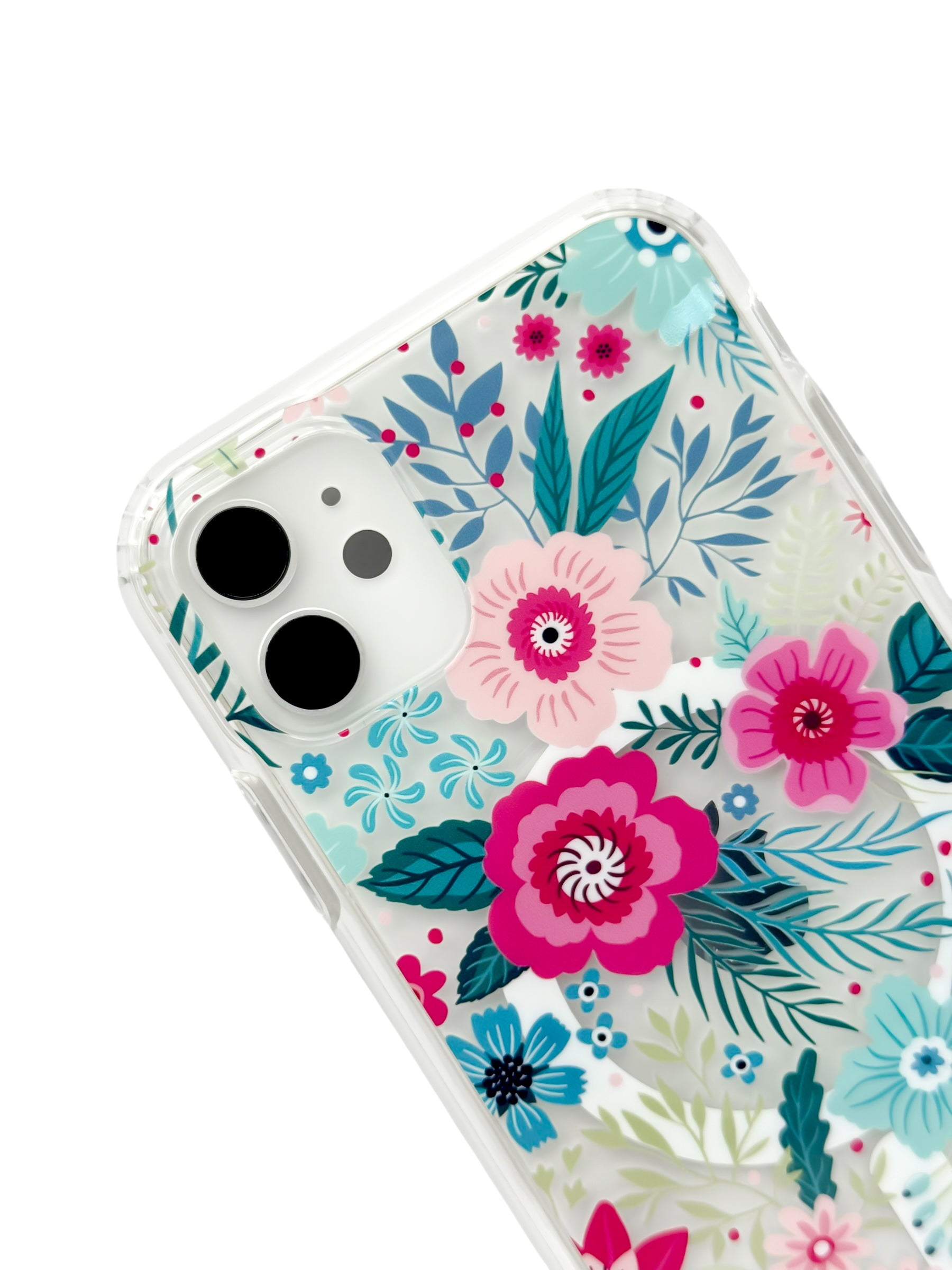 Funda para iPhone 11 normal (6.1) con Magsafe diseño Flores de colores