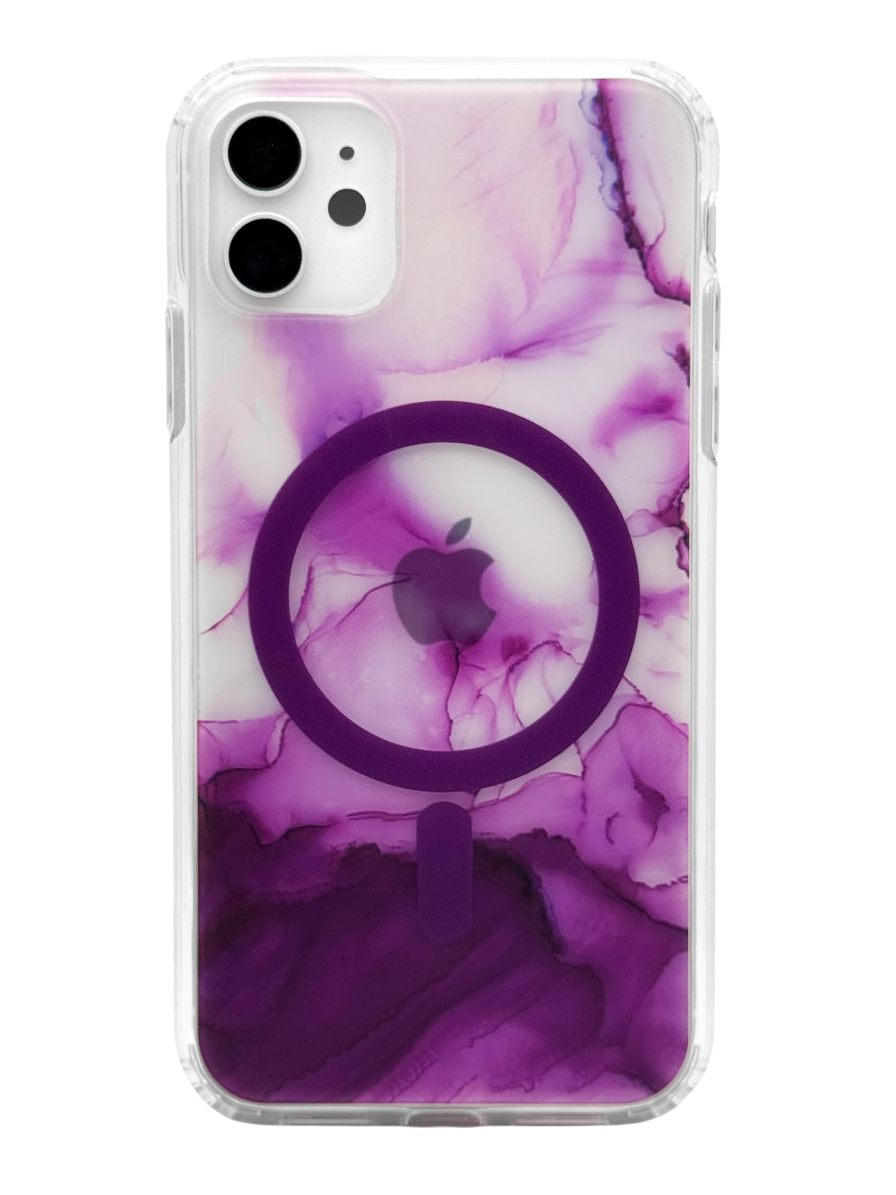 Funda para iPhone 11 normal (6.1) con Magsafe diseño Humo morado