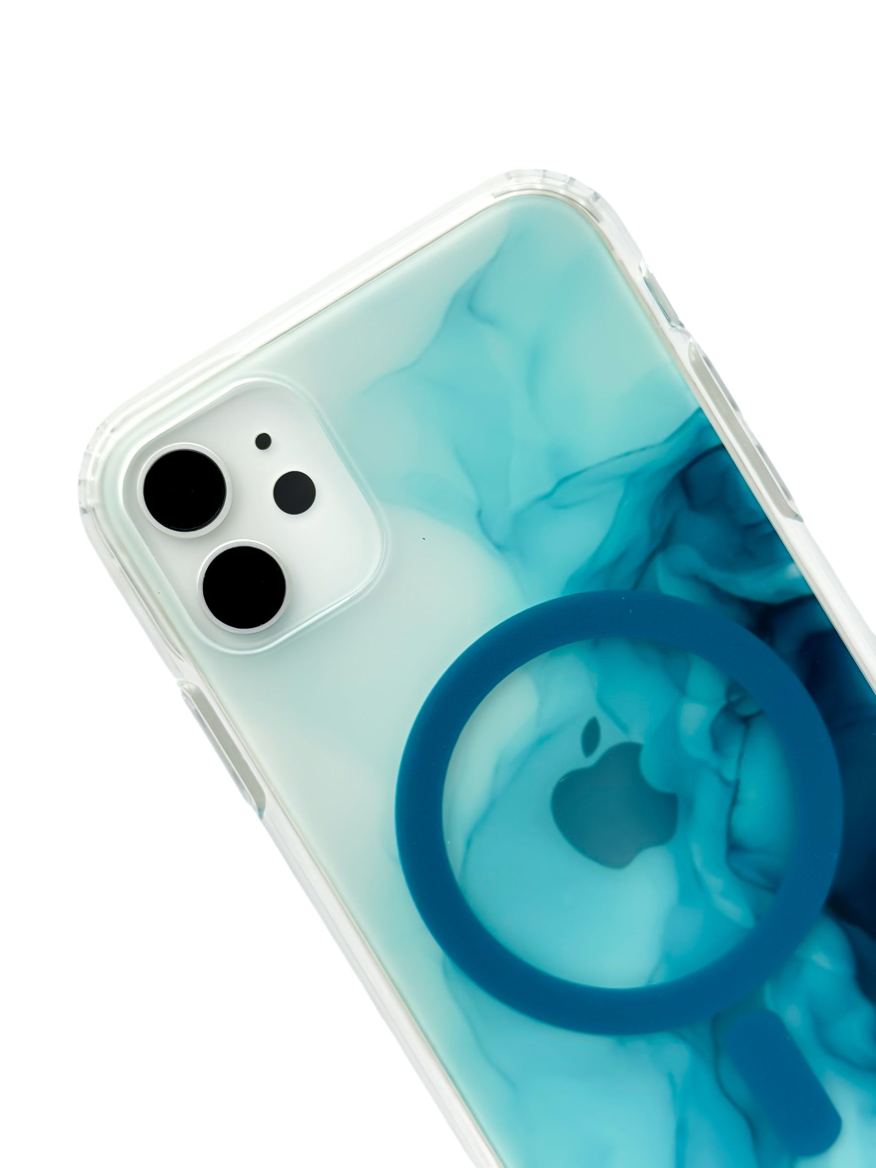 Funda para iPhone 11 normal (6.1) con Magsafe diseño Humo azul