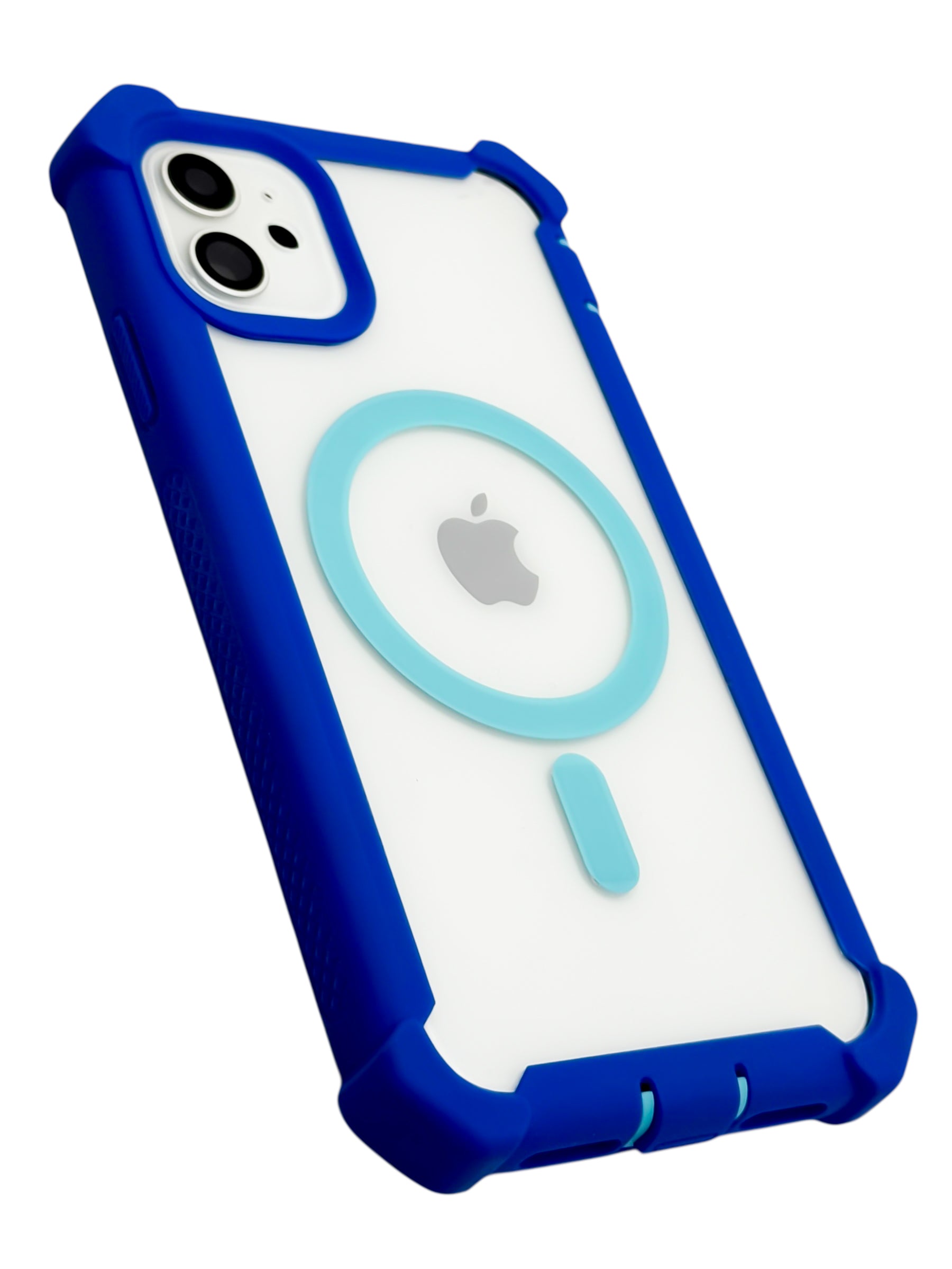 Funda para iPhone 11 normal (6.1) con magsafe y marco frontal incluido color azul