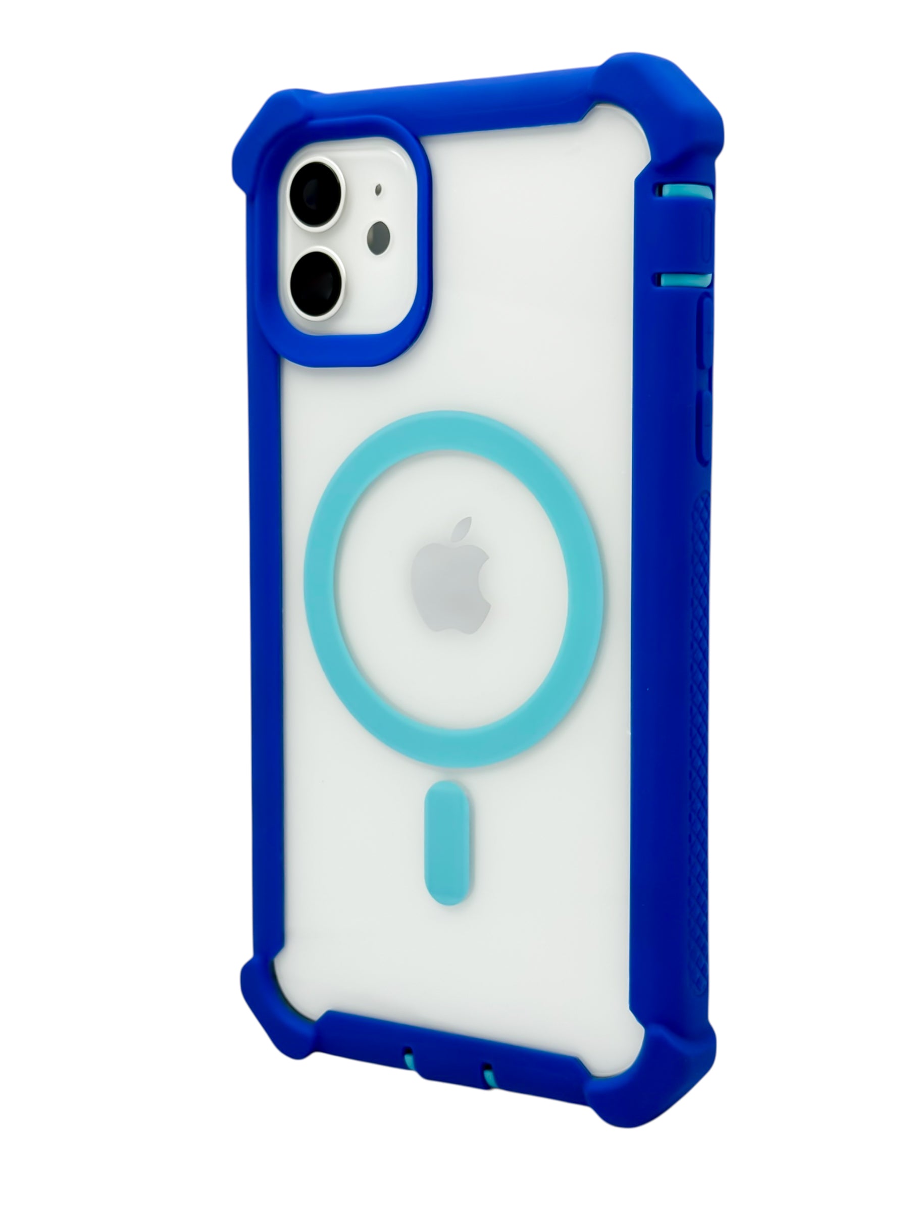Funda para iPhone 11 normal (6.1) con magsafe y marco frontal incluido color azul