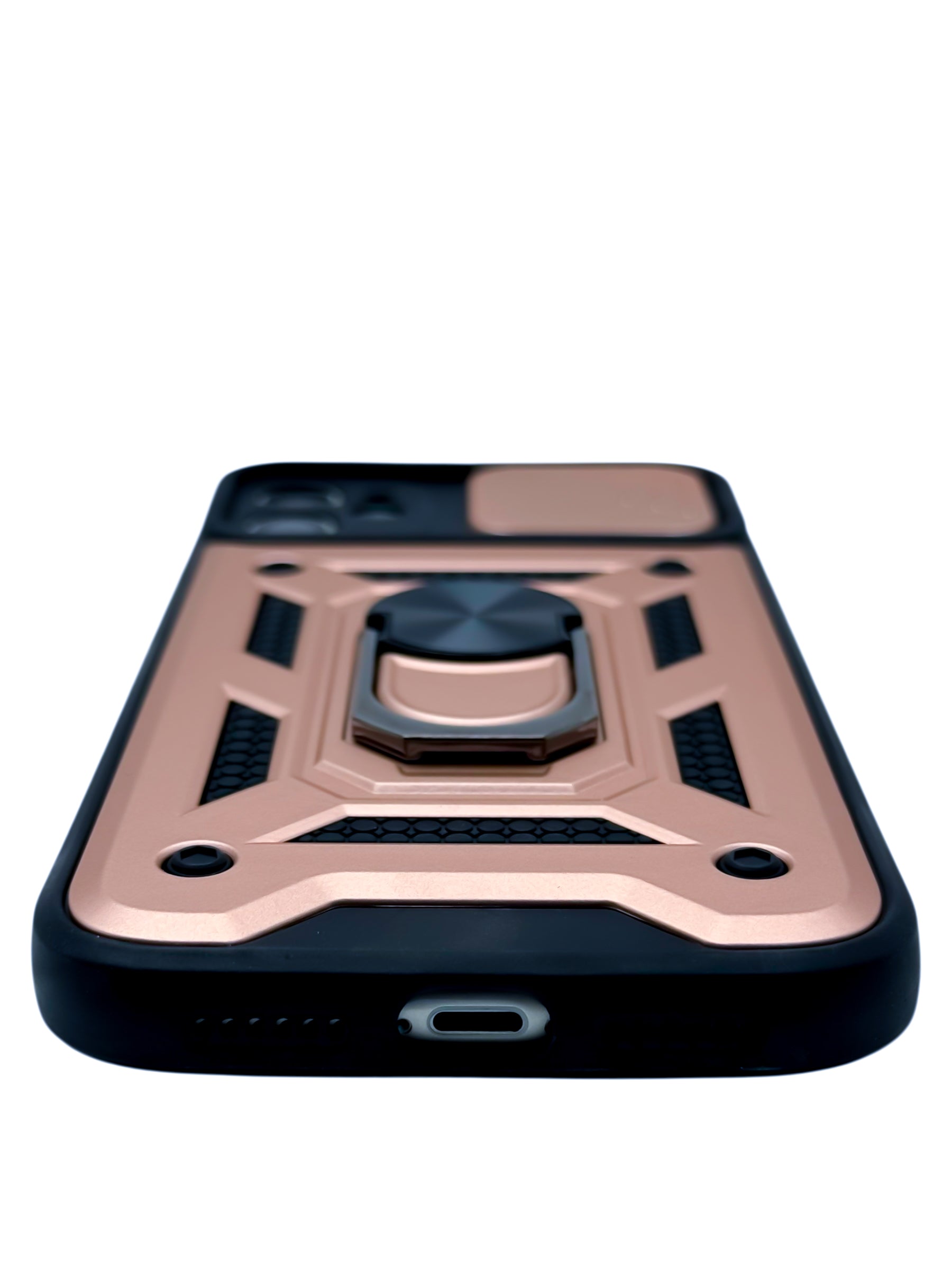 Funda Para iPhone 11 normal (6.1) rigida con doble proteccion en area de camaras y anillo Rosa