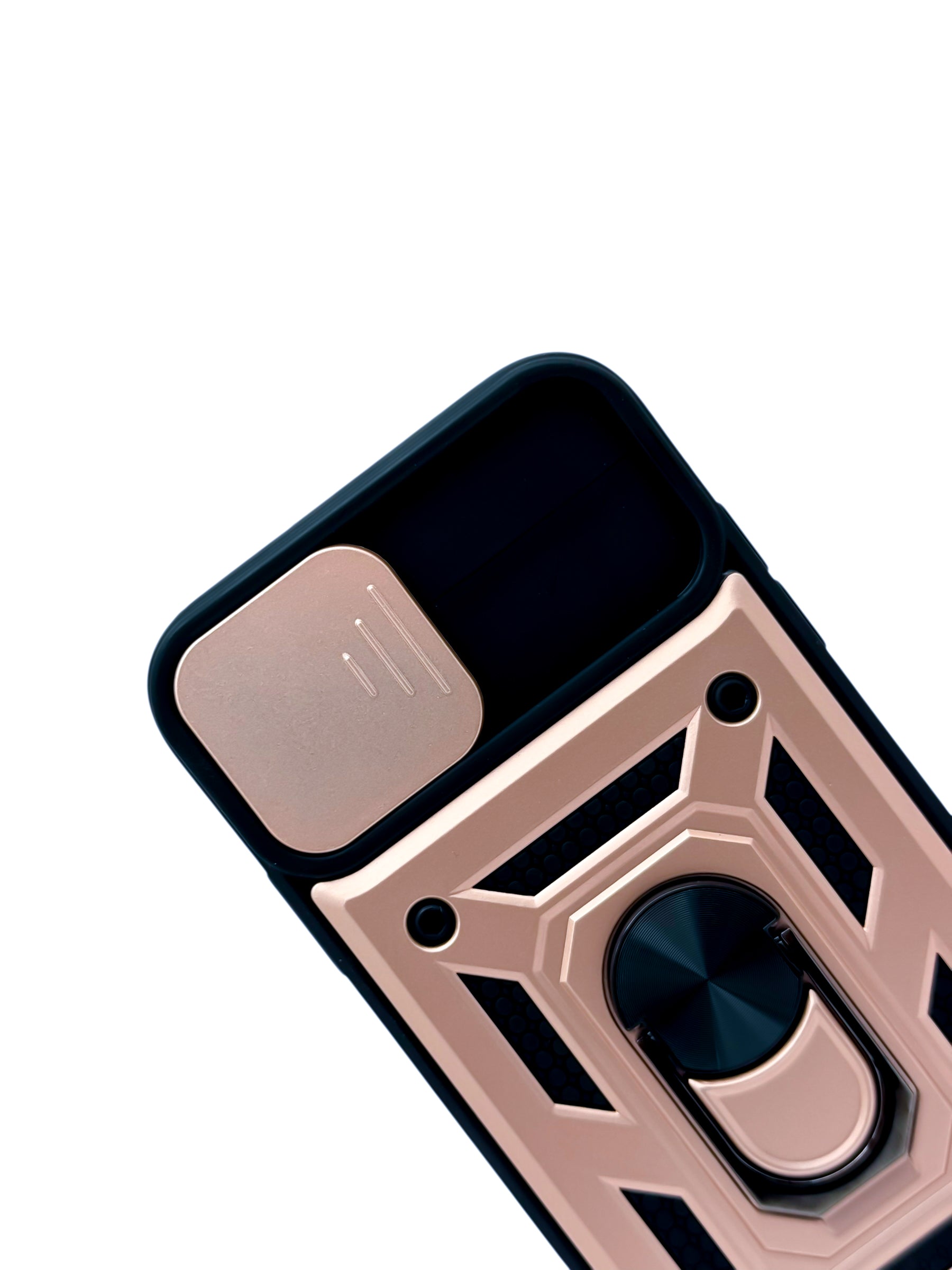 Funda Para iPhone 11 normal (6.1) rigida con doble proteccion en area de camaras y anillo Rosa