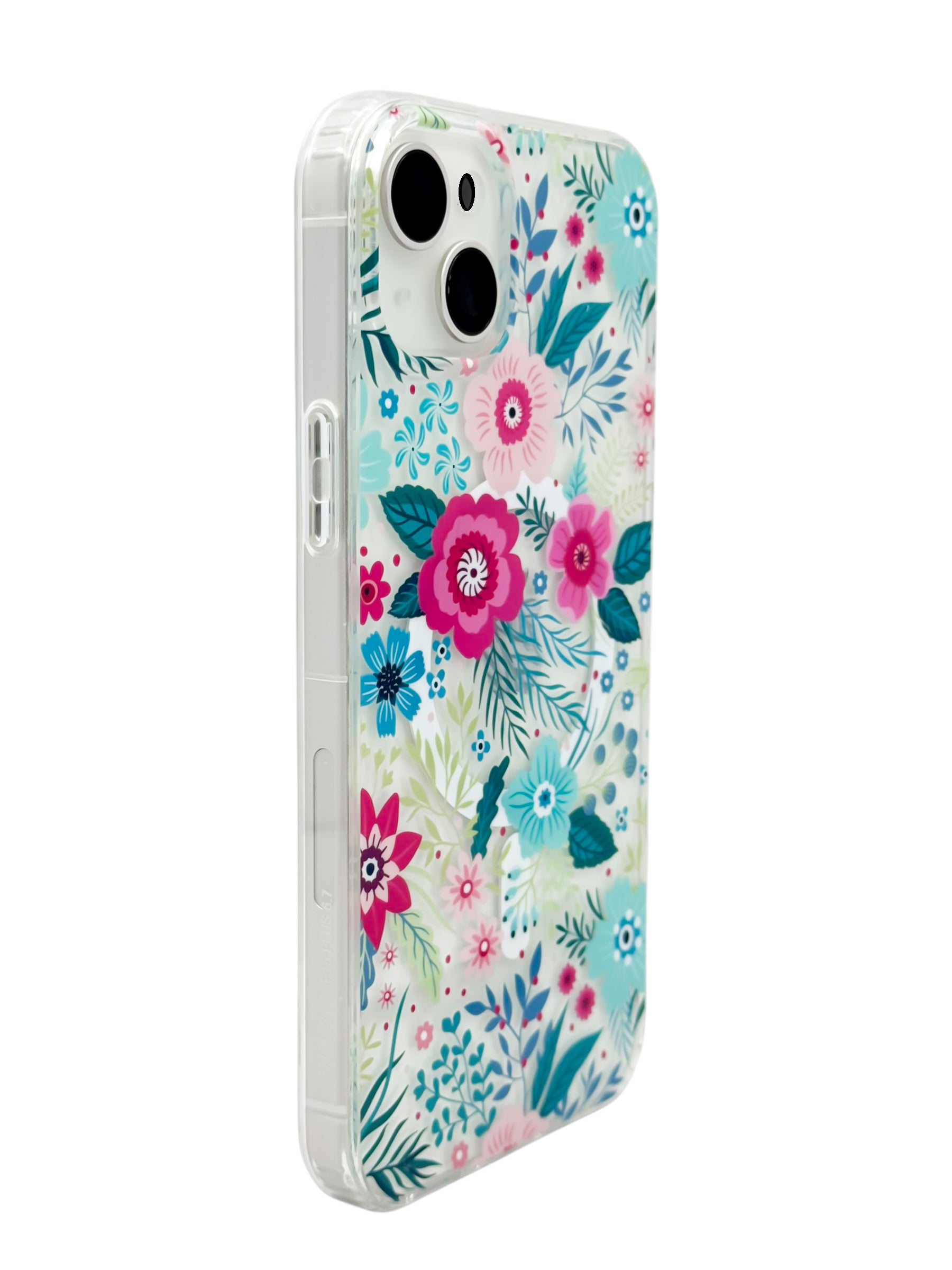Funda para iPhone 14 plus (6.7) con Magsafe diseño Flores de colores