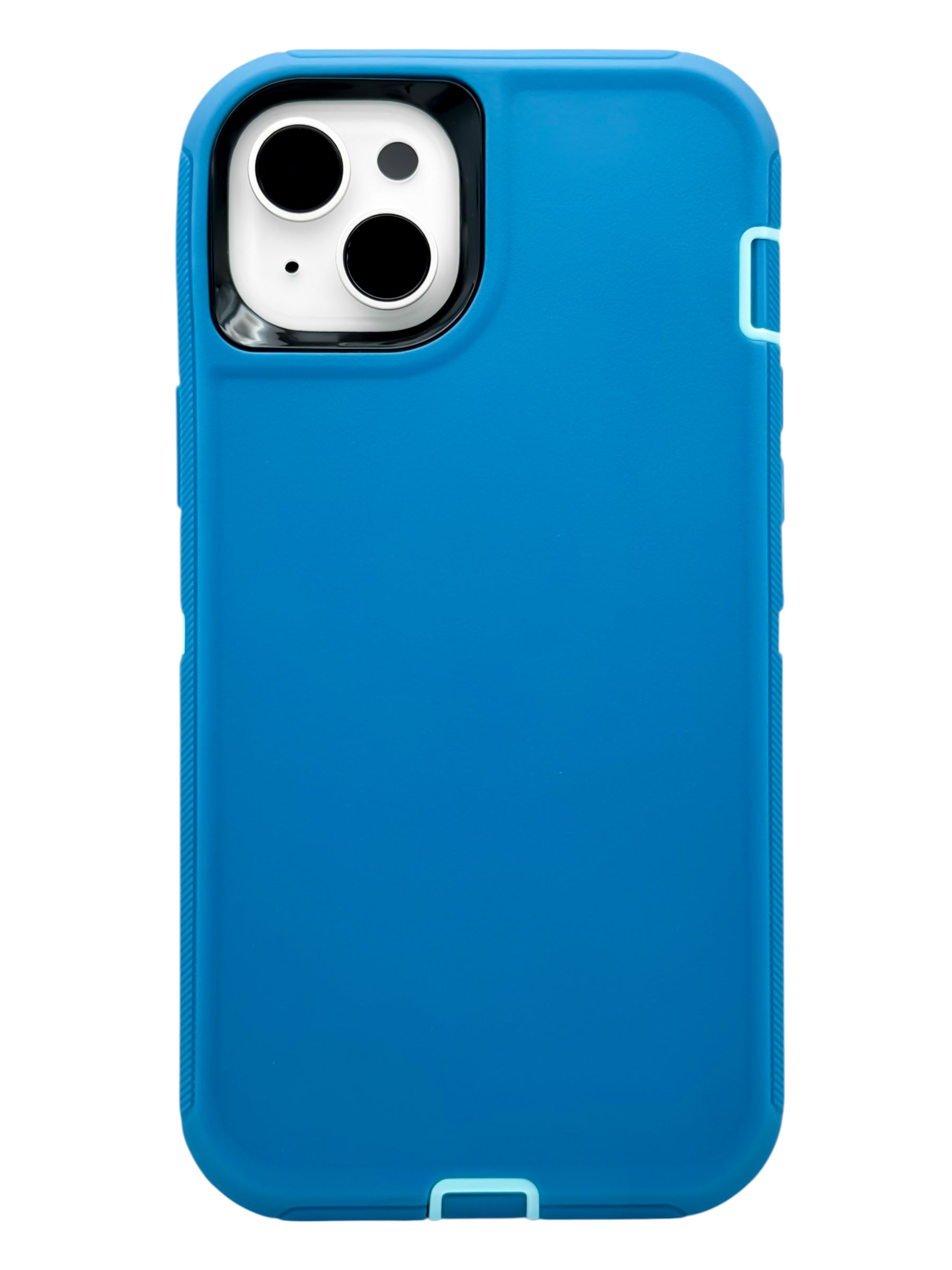 Funda para iPhone 15 plus (6.7) uso rudo extremo 3 en 1 color azul