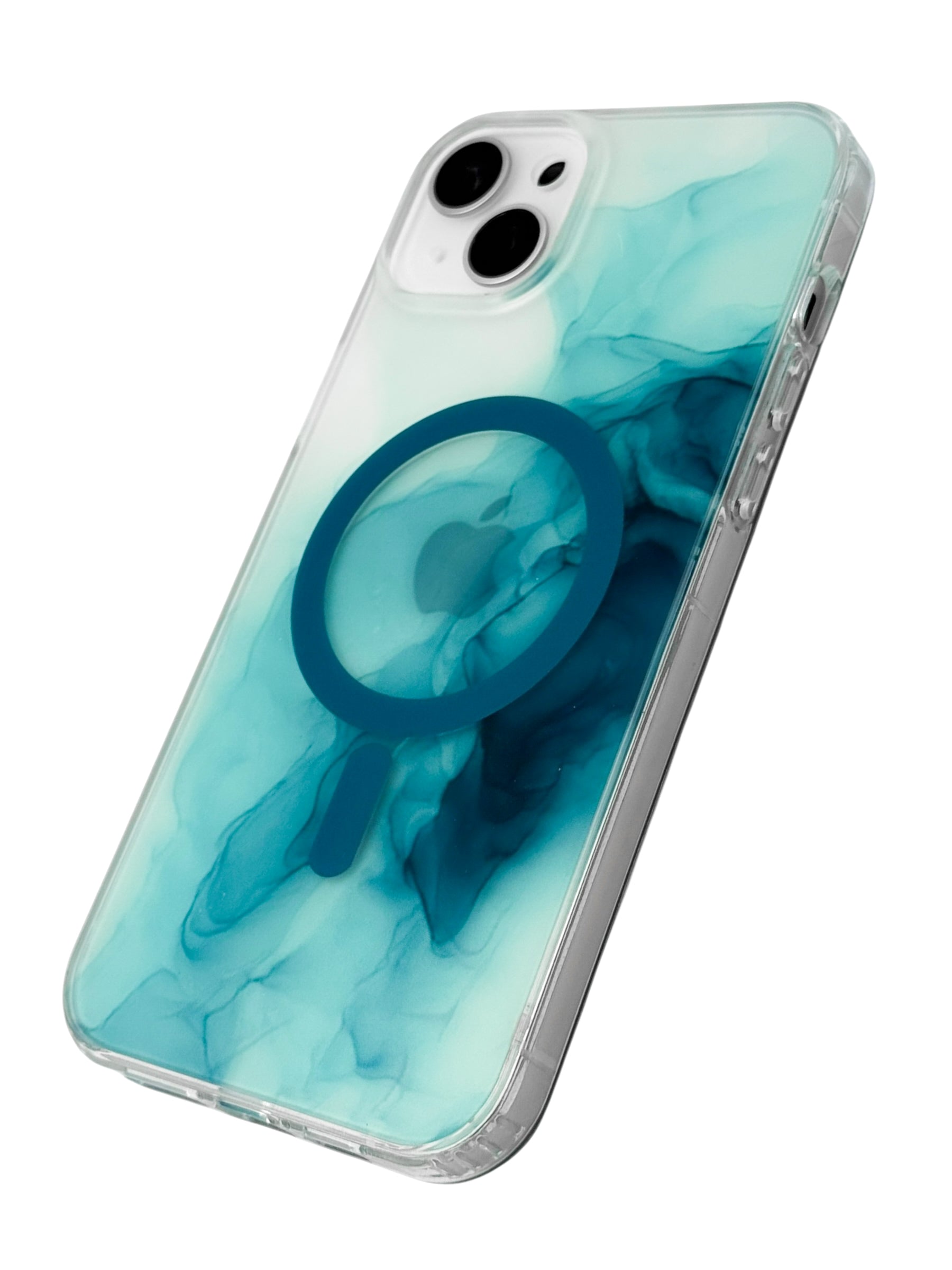 Funda para iPhone 14 plus (6.7) con Magsafe diseño Humo azul