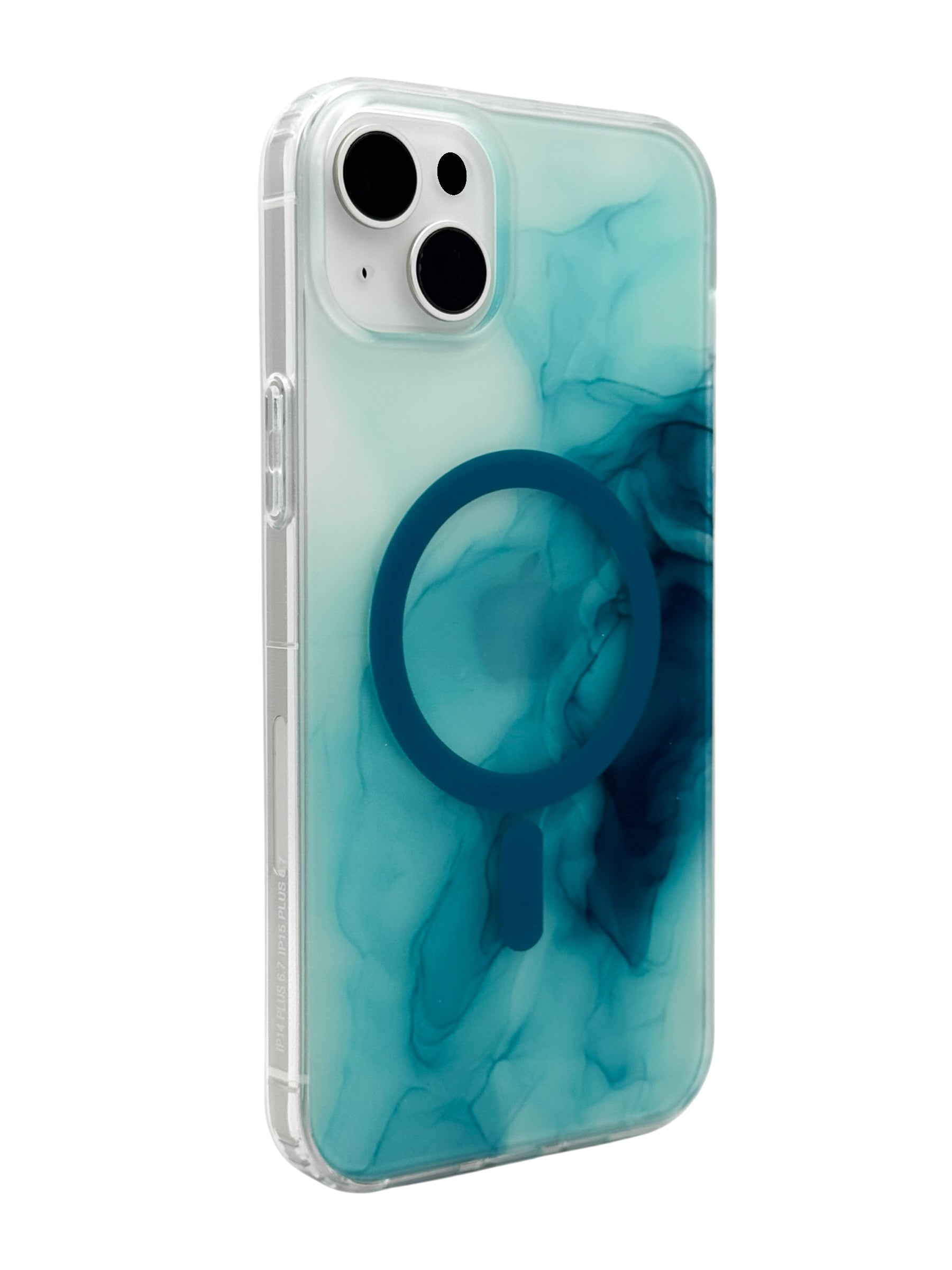 Funda para iPhone 14 plus (6.7) con Magsafe diseño Humo azul