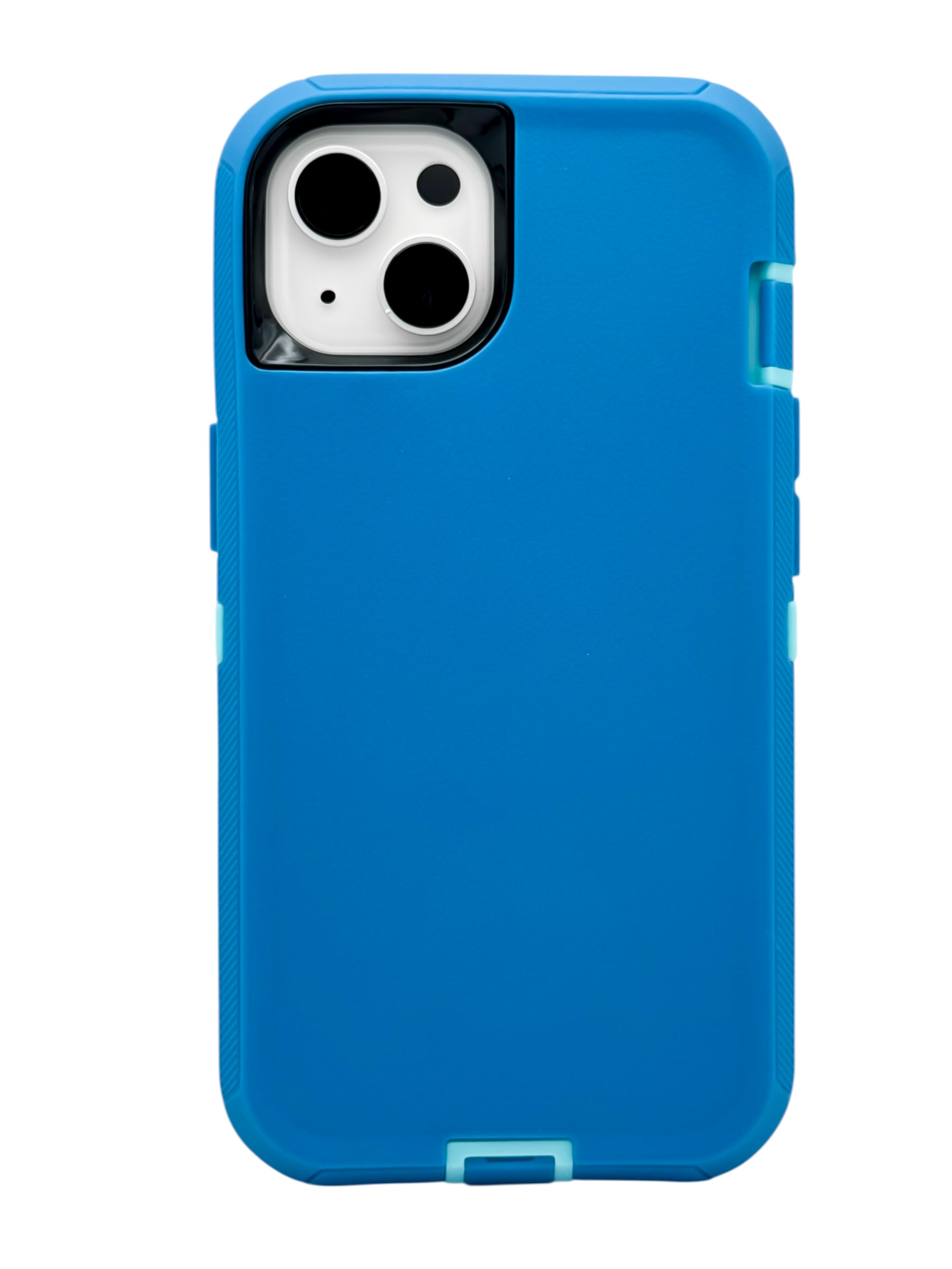 Funda para iPhone 15 normal (6.1) uso rudo extremo 3 en 1 color azul