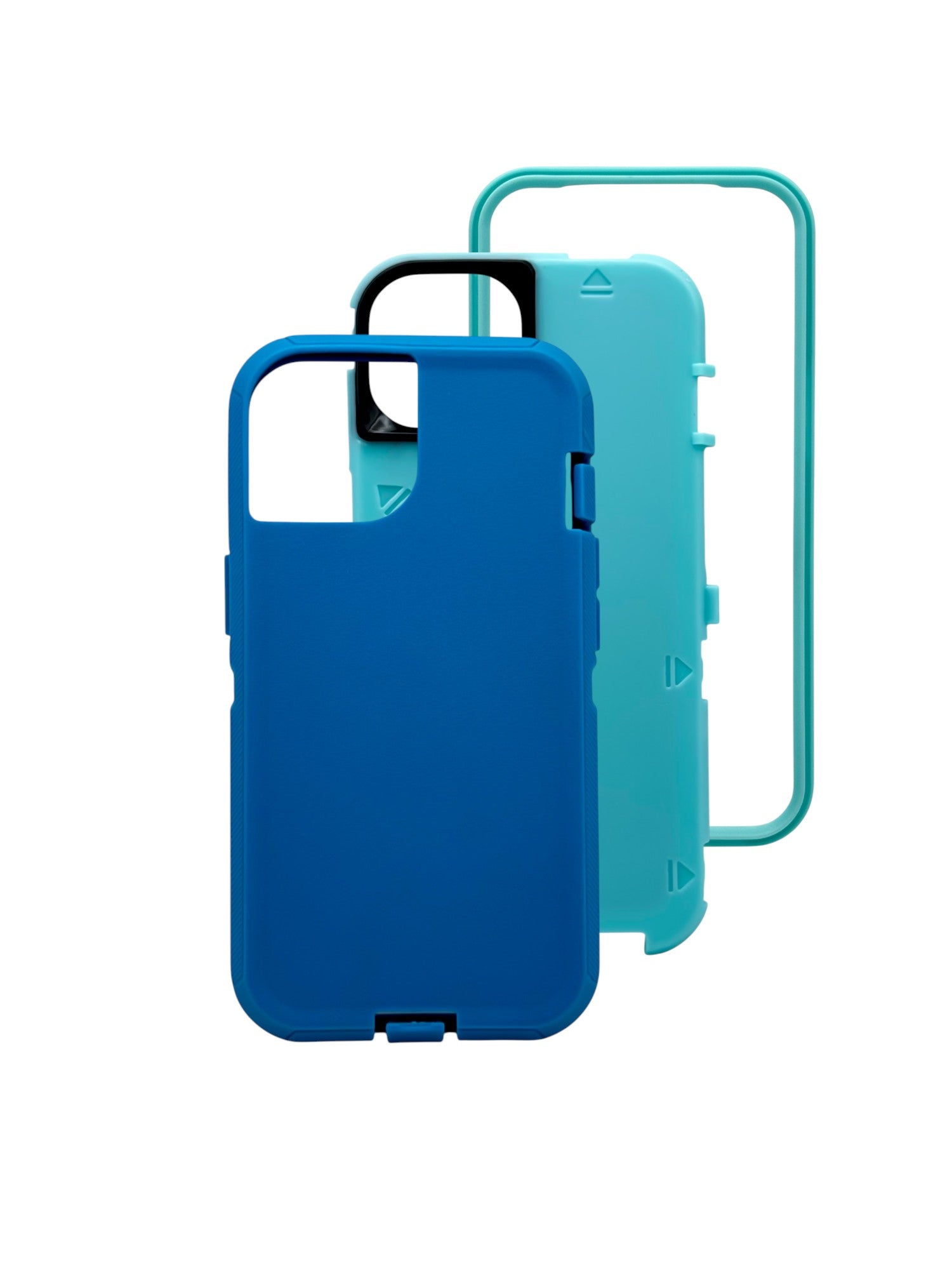Funda para iPhone 13 normal (6.1) uso rudo extremo 3 en 1 color azul