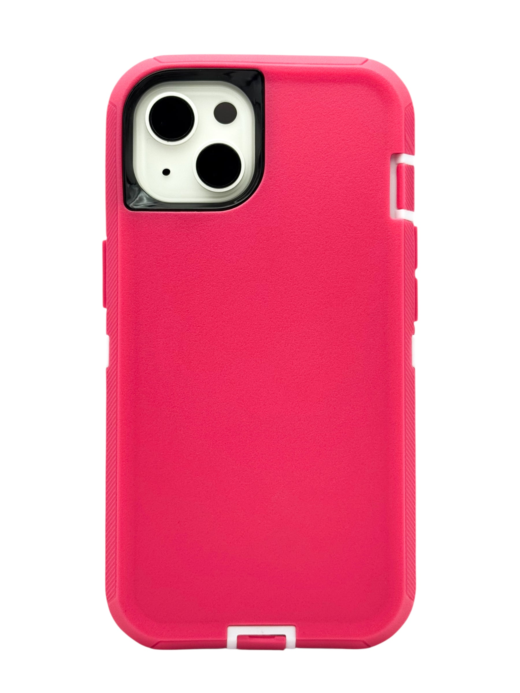 Funda para iPhone 13 normal (6.1) uso rudo extremo 3 en 1 color rosa