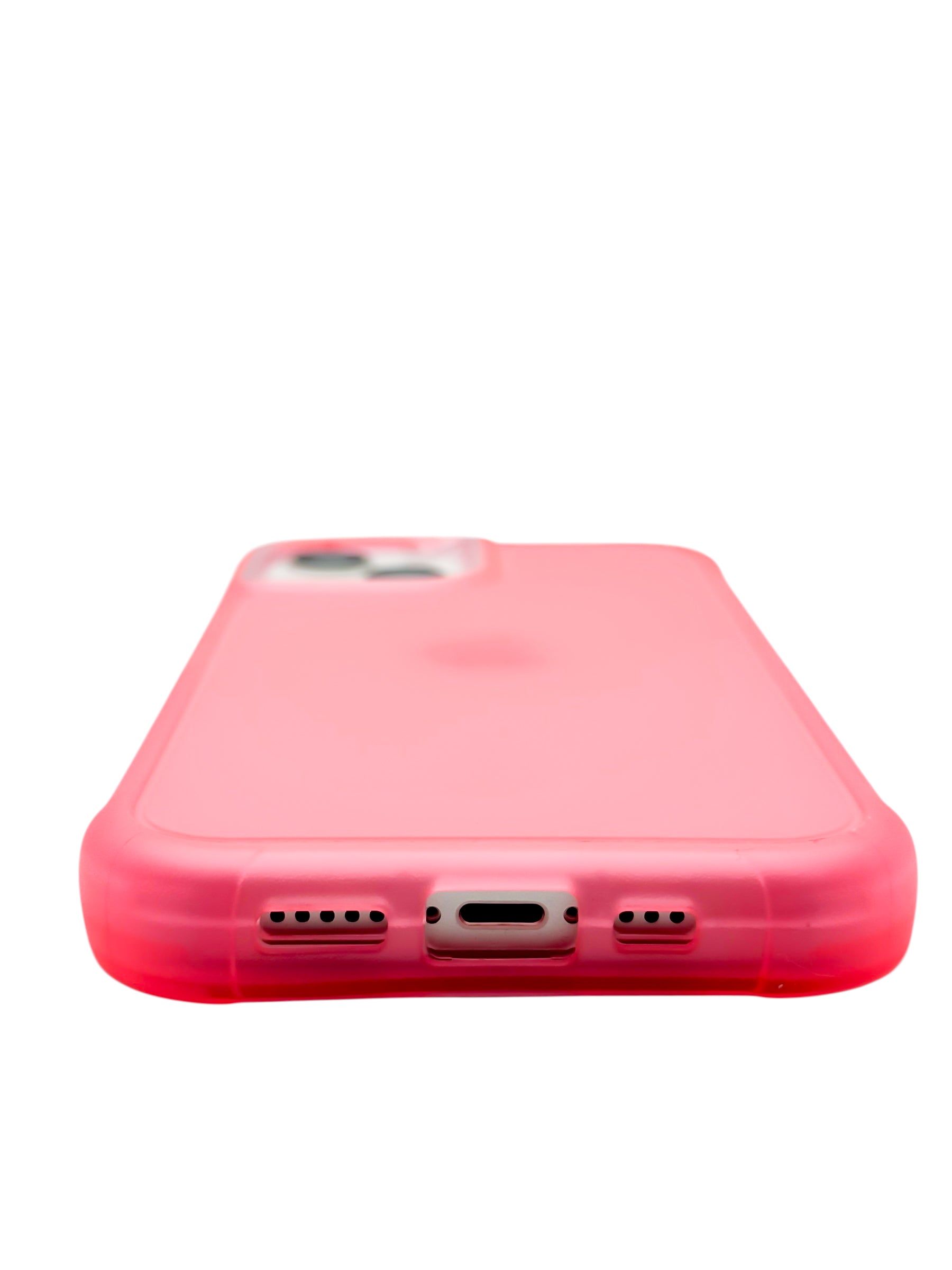 Funda para iPhone 13 normal (6.1) de uso rudo 3 en 1 color neon rosa