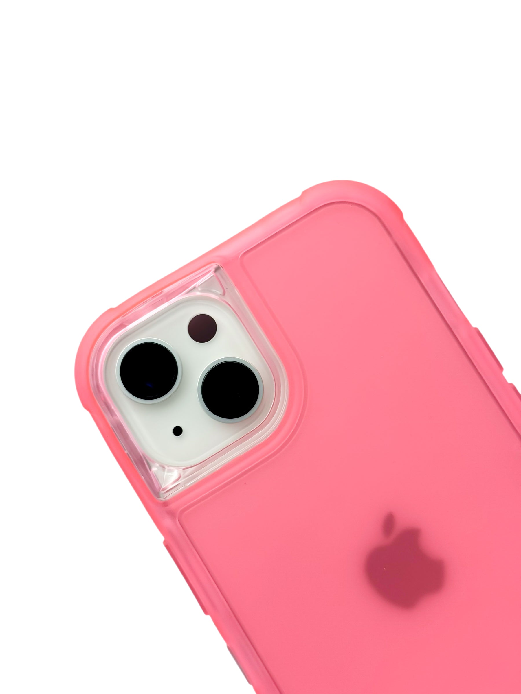 Funda para iPhone 15 normal (6.1) de uso rudo 3 en 1 color neon rosa
